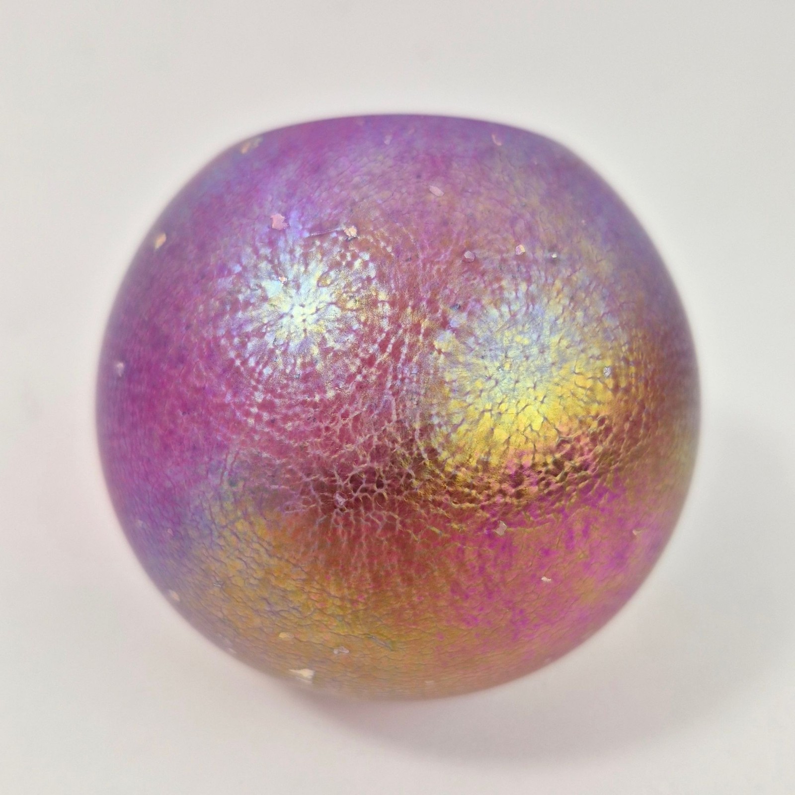 Glass Eye Studio Celestial Series Heart Nebula Art Glass Sphere Paperweight GES