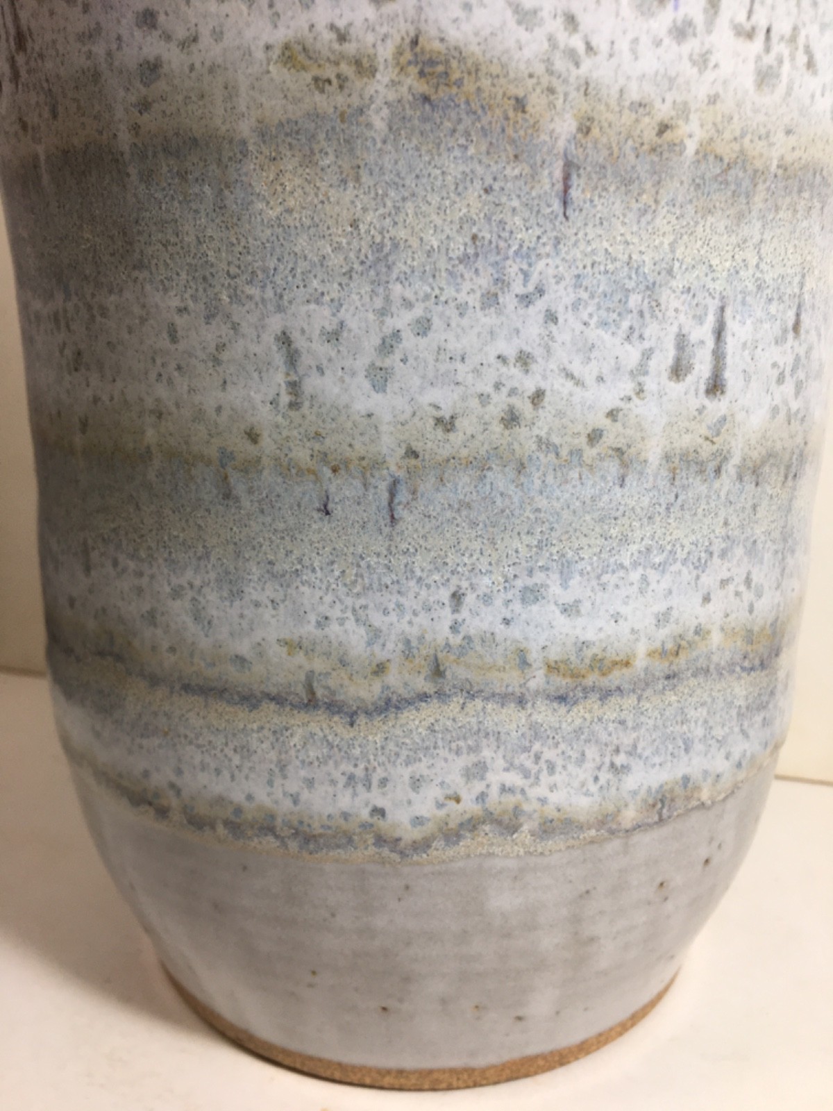 Large 2001 Studio Pottery Vase 14 5/16″ Signed GORDY(?) Ga/2001