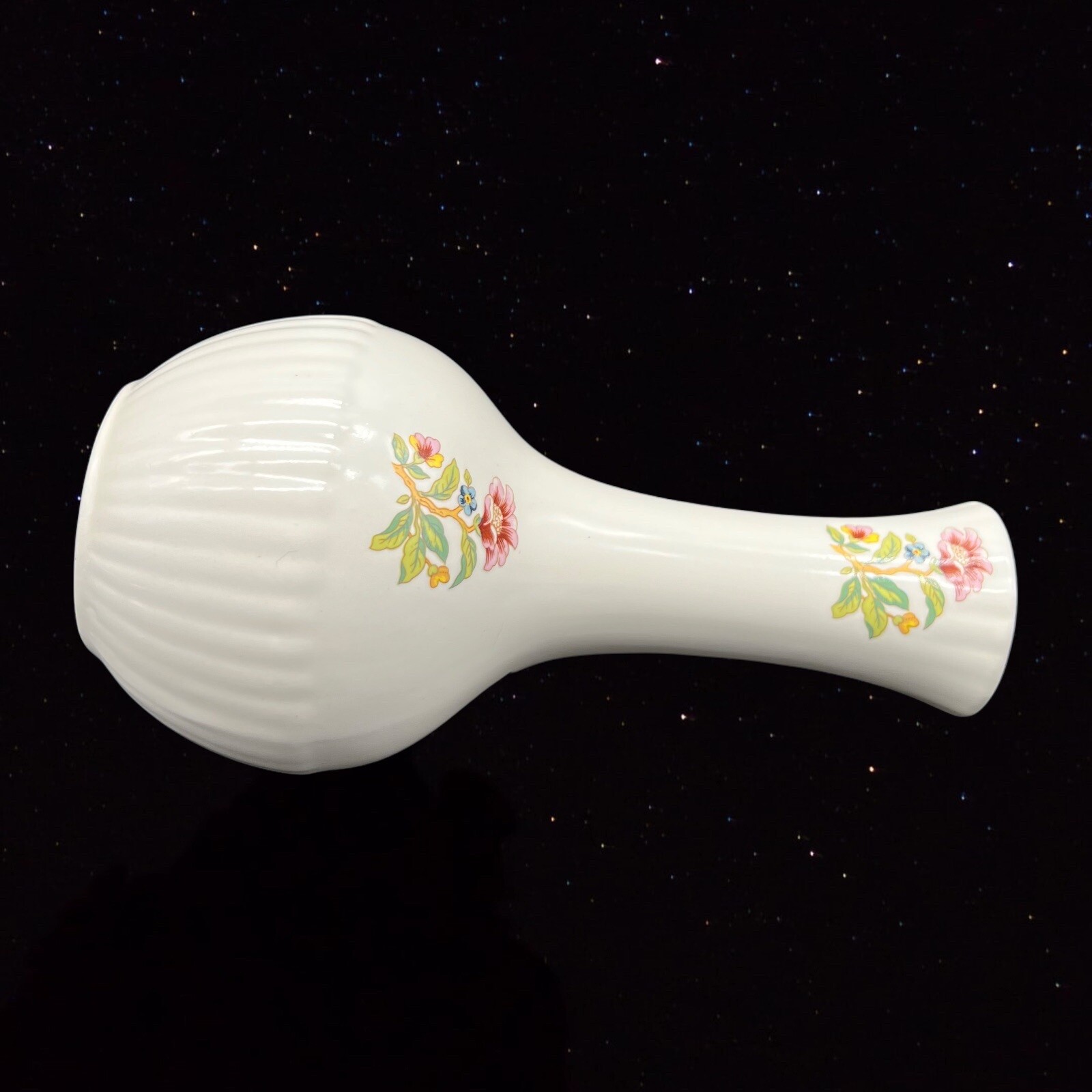 Wicklow Vale Ireland Porcelain Vase Bird And Original Sticker Butterfly 6”T 1.5”