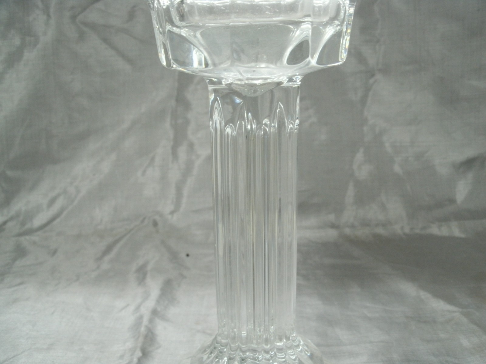 Godinger RETRO Giftware Hurricane 10″ Lamp Replacement Base Lead Crystal HTF ec