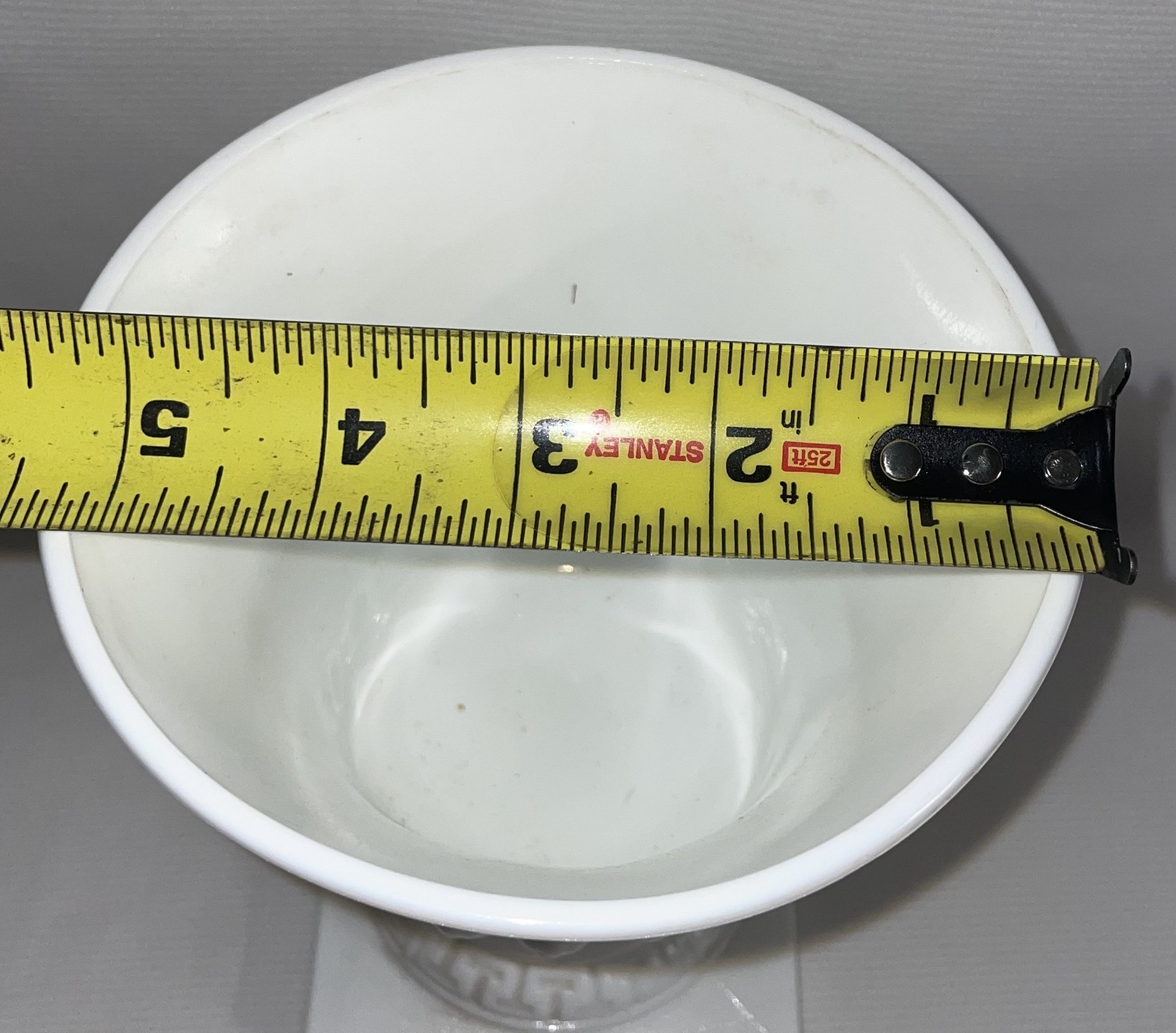 VTG Milk Glass Urn-Greek Key Grecian Design EO Brody Mid Century Modern 7×5.25”