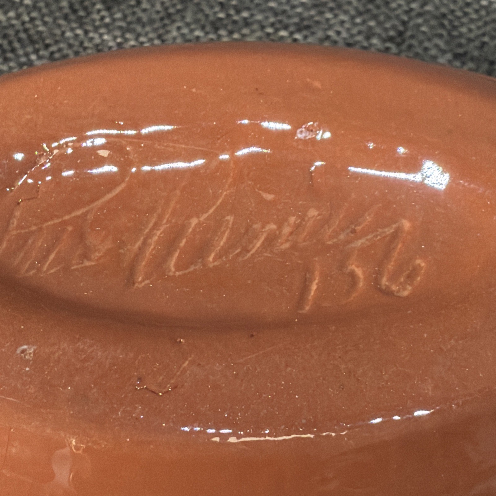 VTG Ruth Price Pennsylvania Dutch Motto Ware Candy Dish For Sweets Or Sours