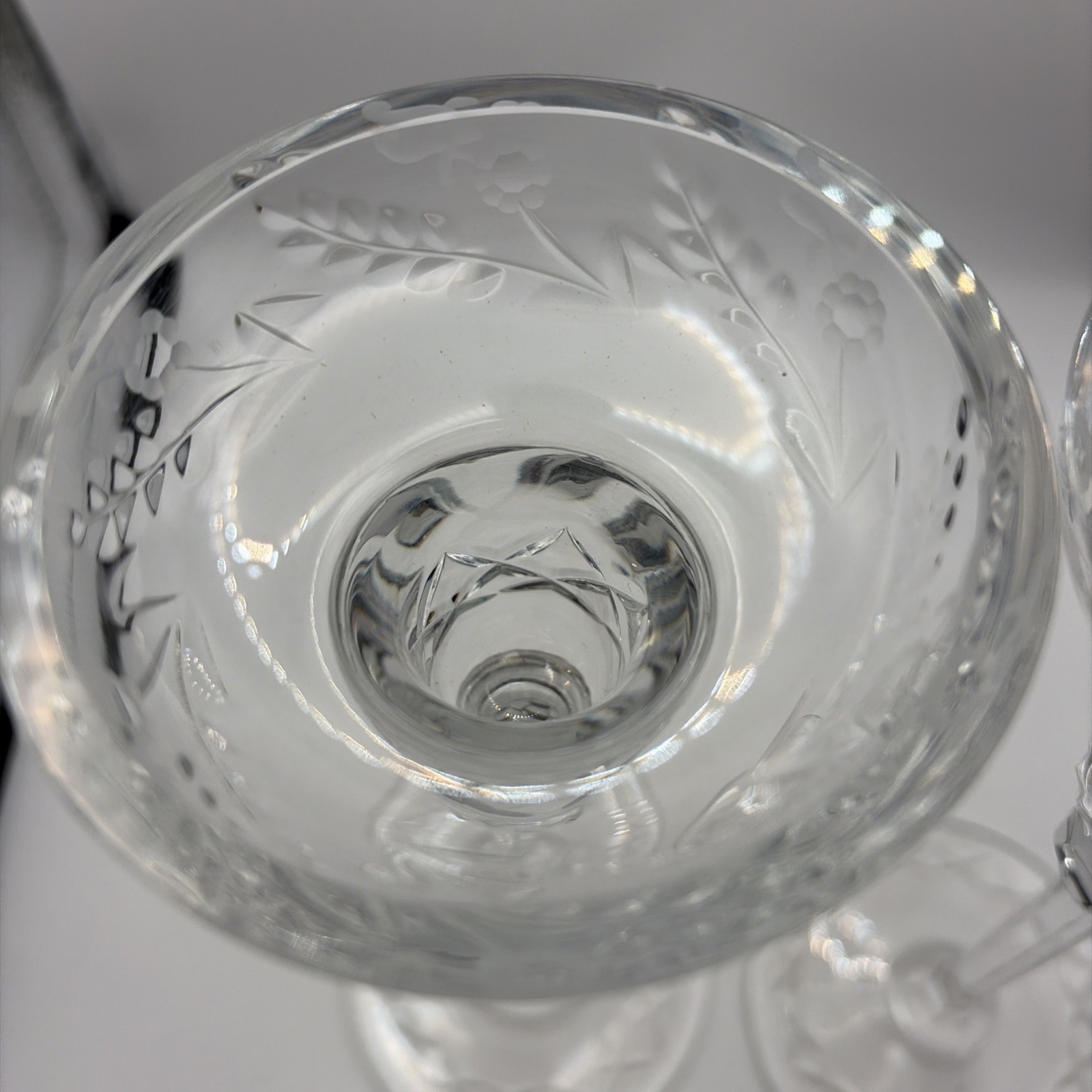2 Rogaska GALLIA 8 inch Crystal Candle Stick Holders Clear Glass Elegance Vtg