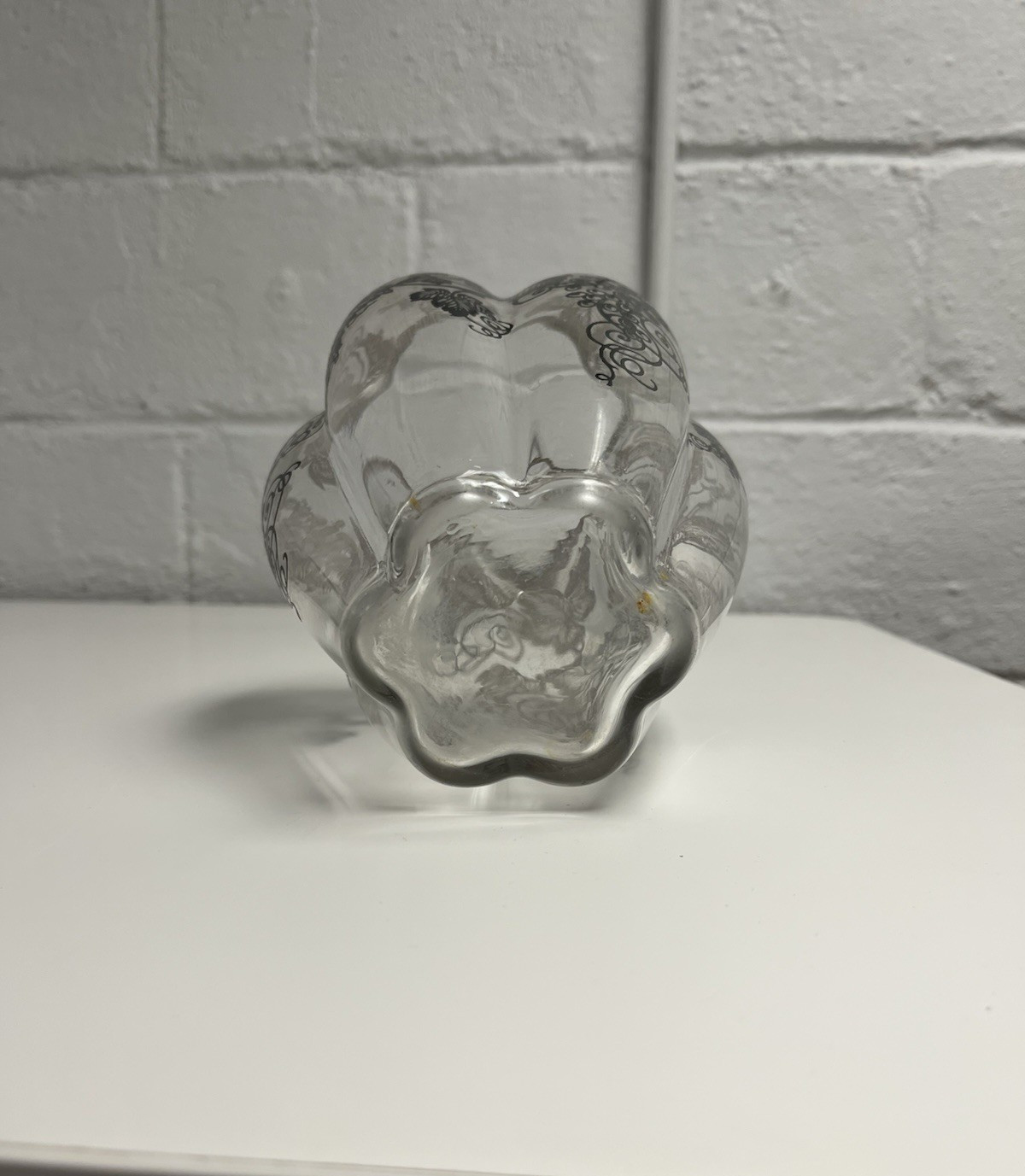 Sterling Overlay Vase Silver City Grape Grapevine 1930s VTG Fostoria Sakier