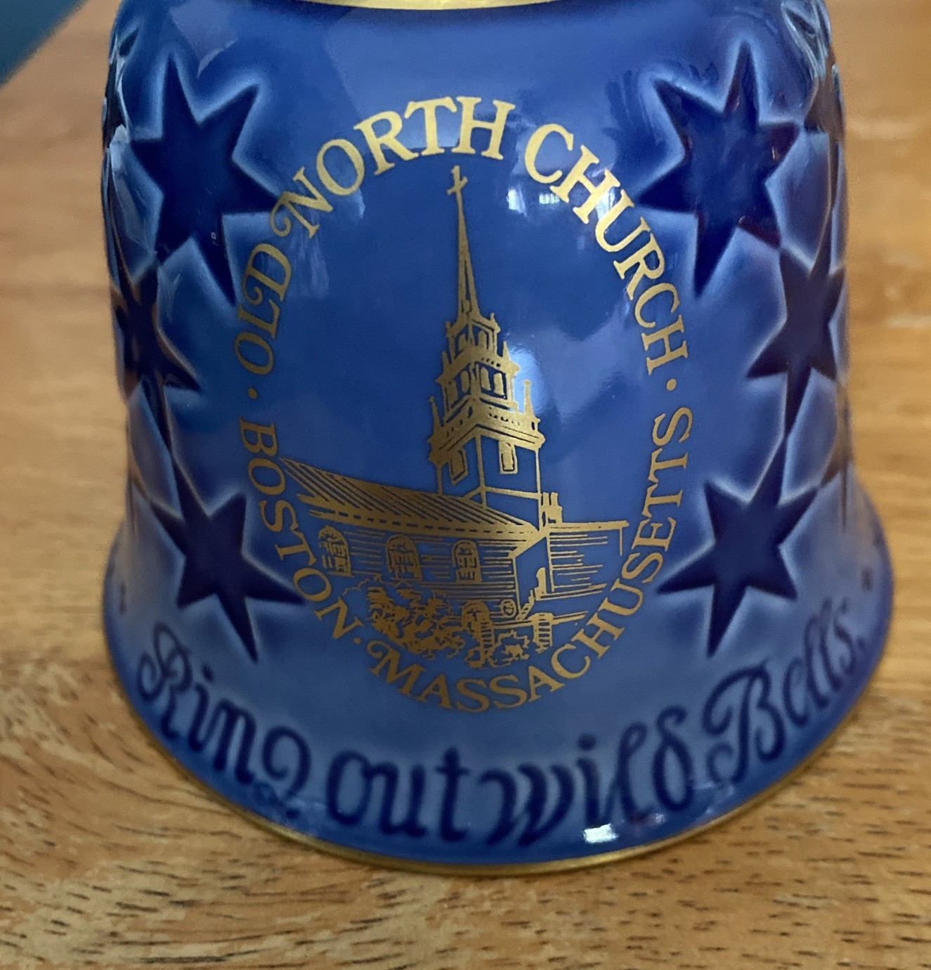 Bing & Grondahl Copenhagen Porcelain Bell 1976 Old North Church Boston 9676