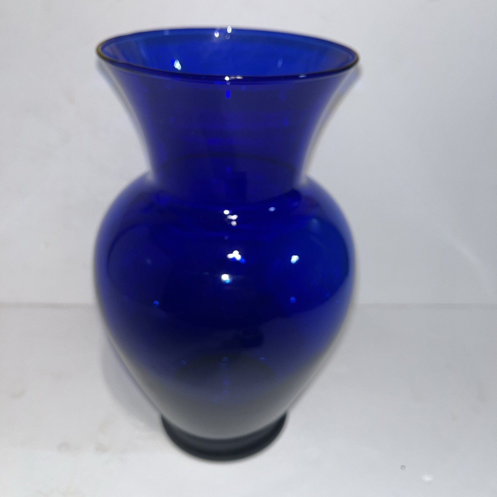 MCM Style Cobalt Blue Glass Vase 10.5 in. Tall. BIN E #273
