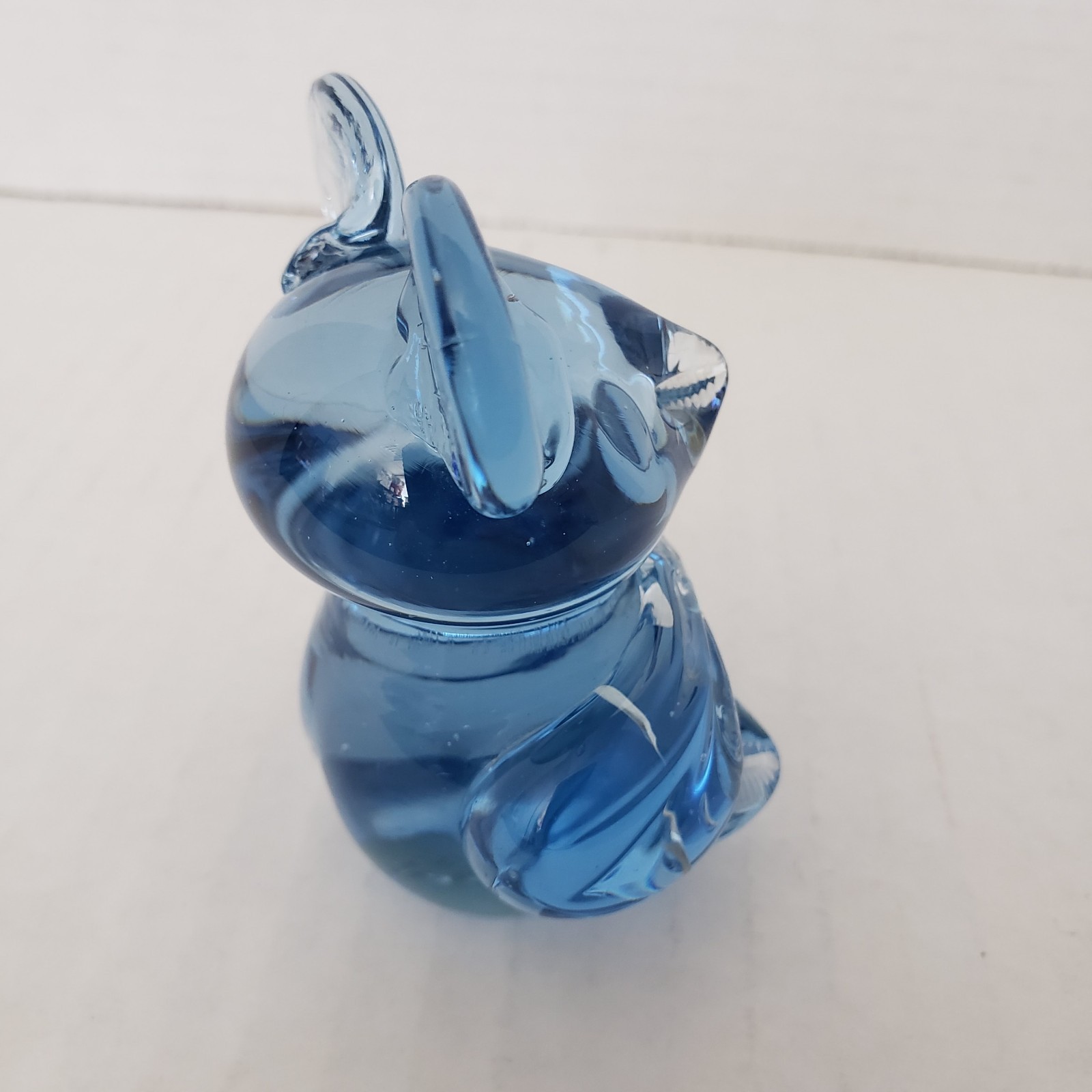 Vintage 3″ US Commemorative Fine Art Gallery Blue Glass Koala Bear Paperweight