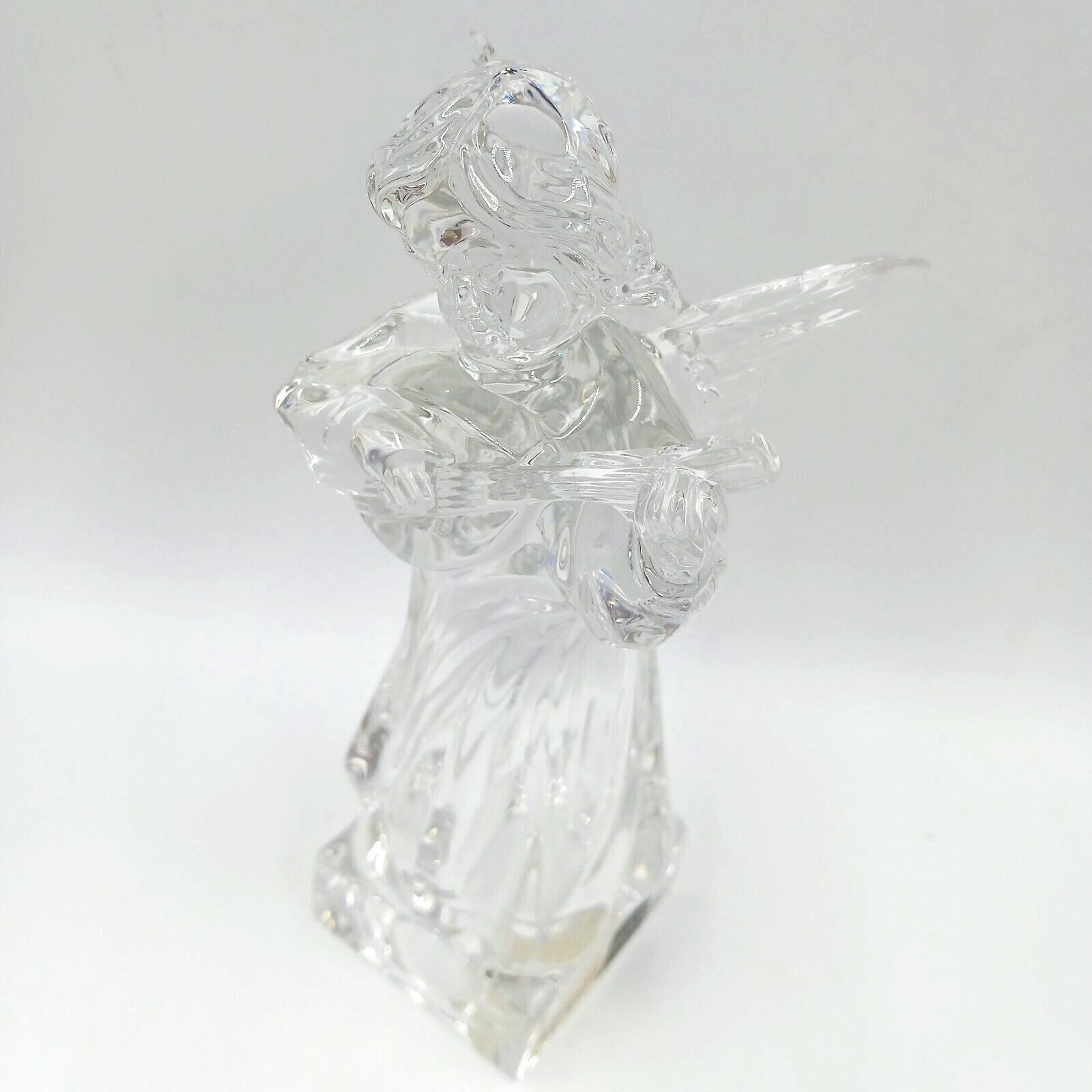 Mikasa Angelic Mandolin Figurine Lead Crystal Herald Collection 8 1/4″ Germany