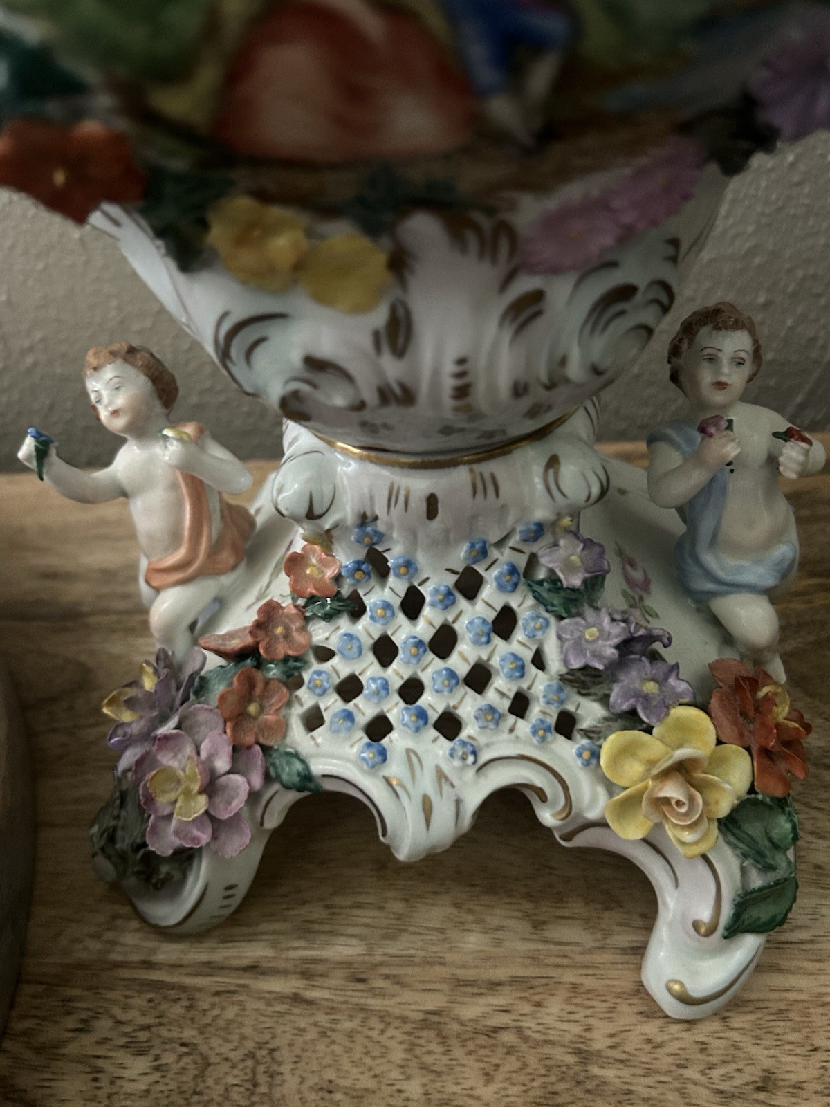 Rare Rococo Dresden Potschappel Large Urn Early 20th Century