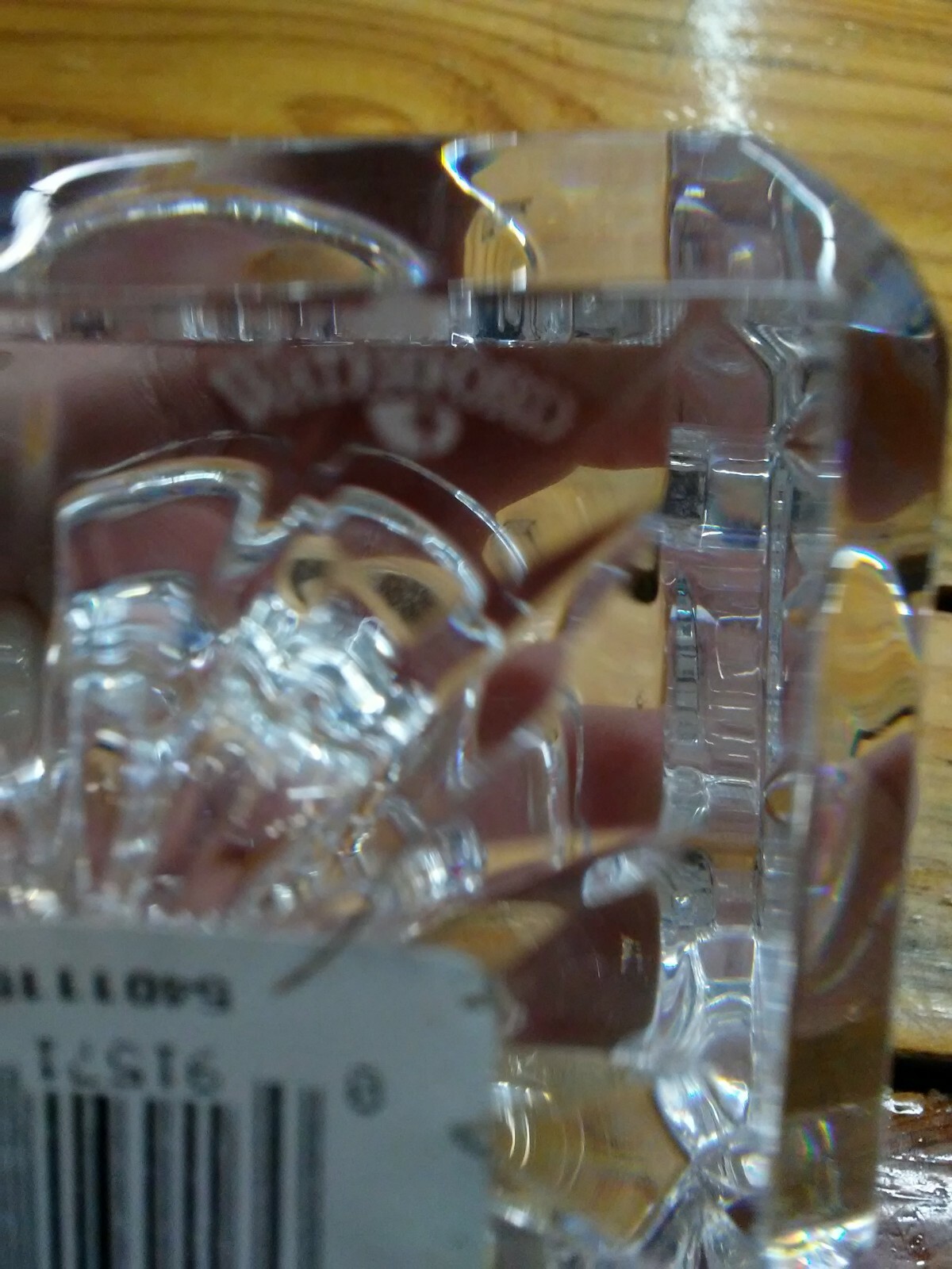 WATERFORD CRYSTAL LISMORE SQUARE CUBE TEA LIGHT VOTIVE & CANDLE STICK CANDLE HLD