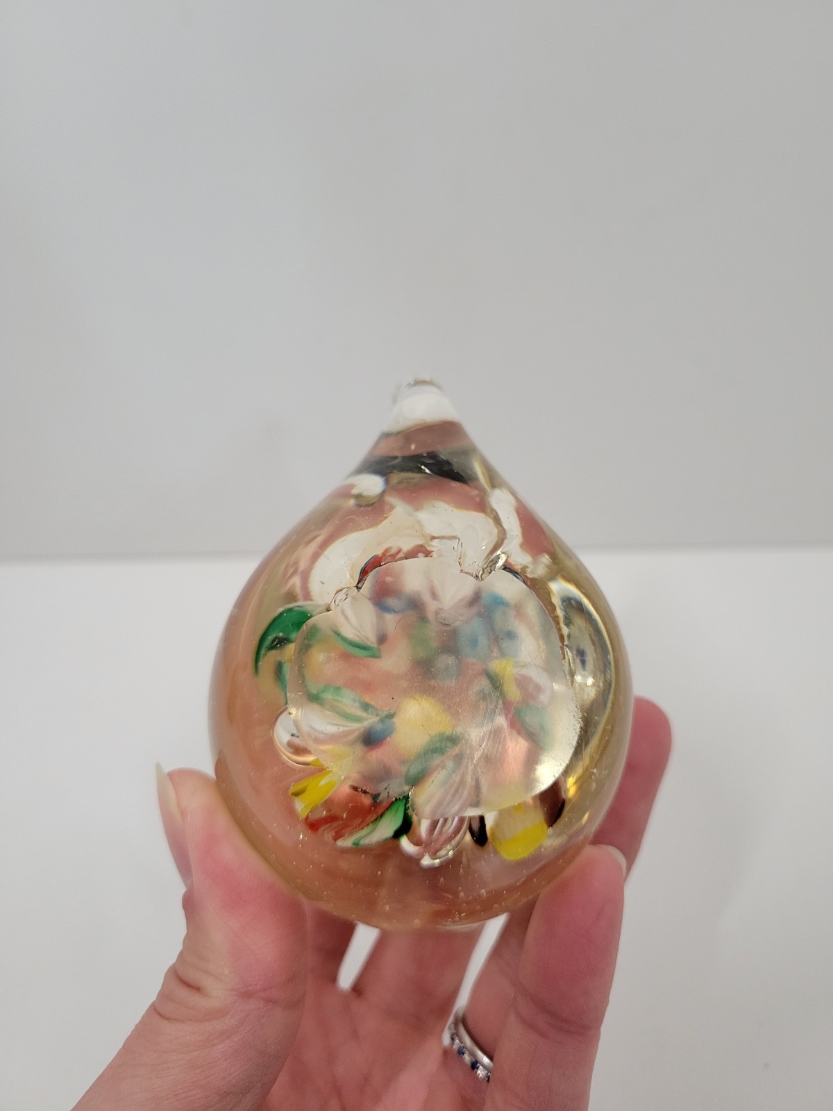 Lenwile Glass Ardalt 3.5″ Pig Hog Boar Paperweight Suncatcher Art Glass Figurine