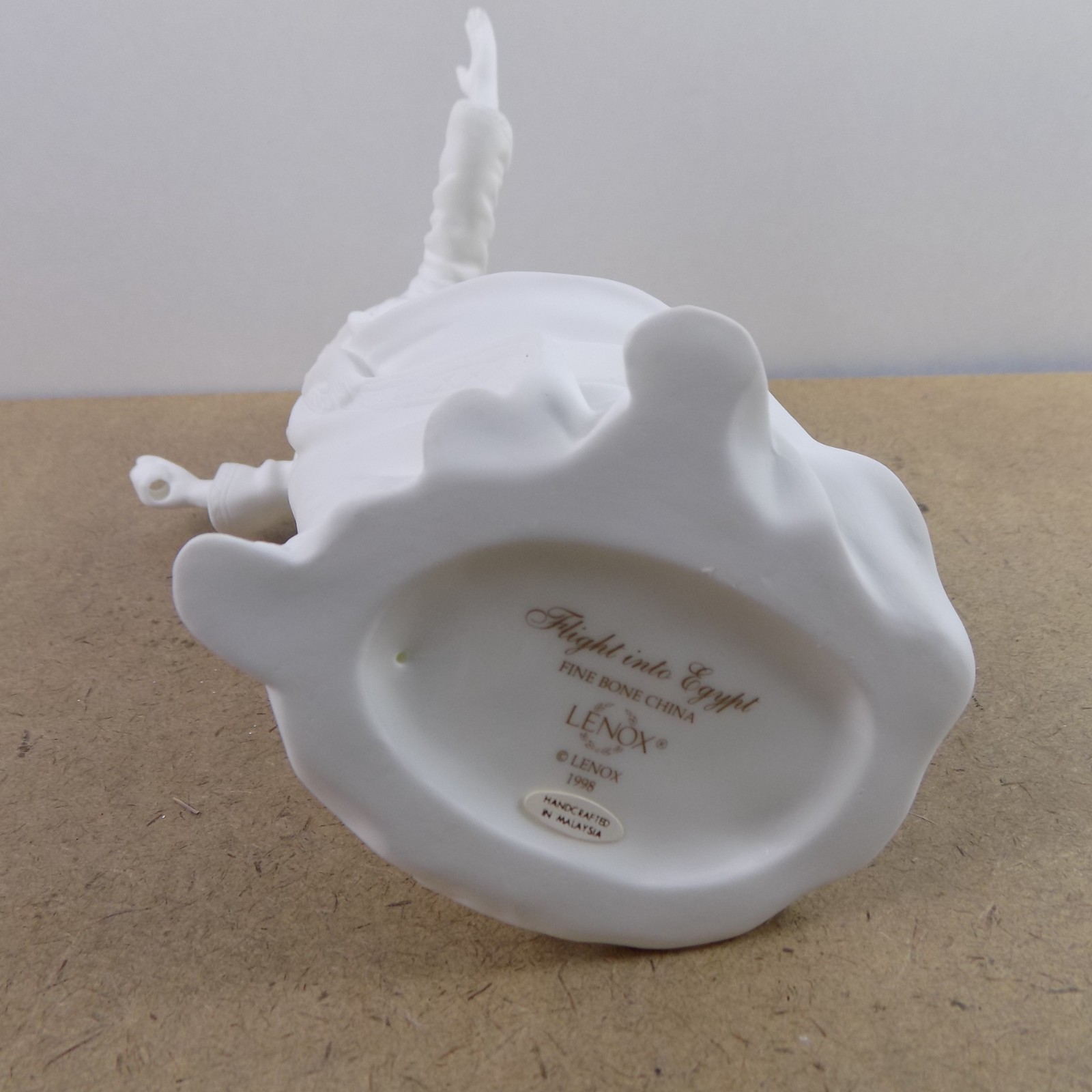 Lenox White Porcelain Flight into Egypt Figurine Mary on Donkey & Joseph