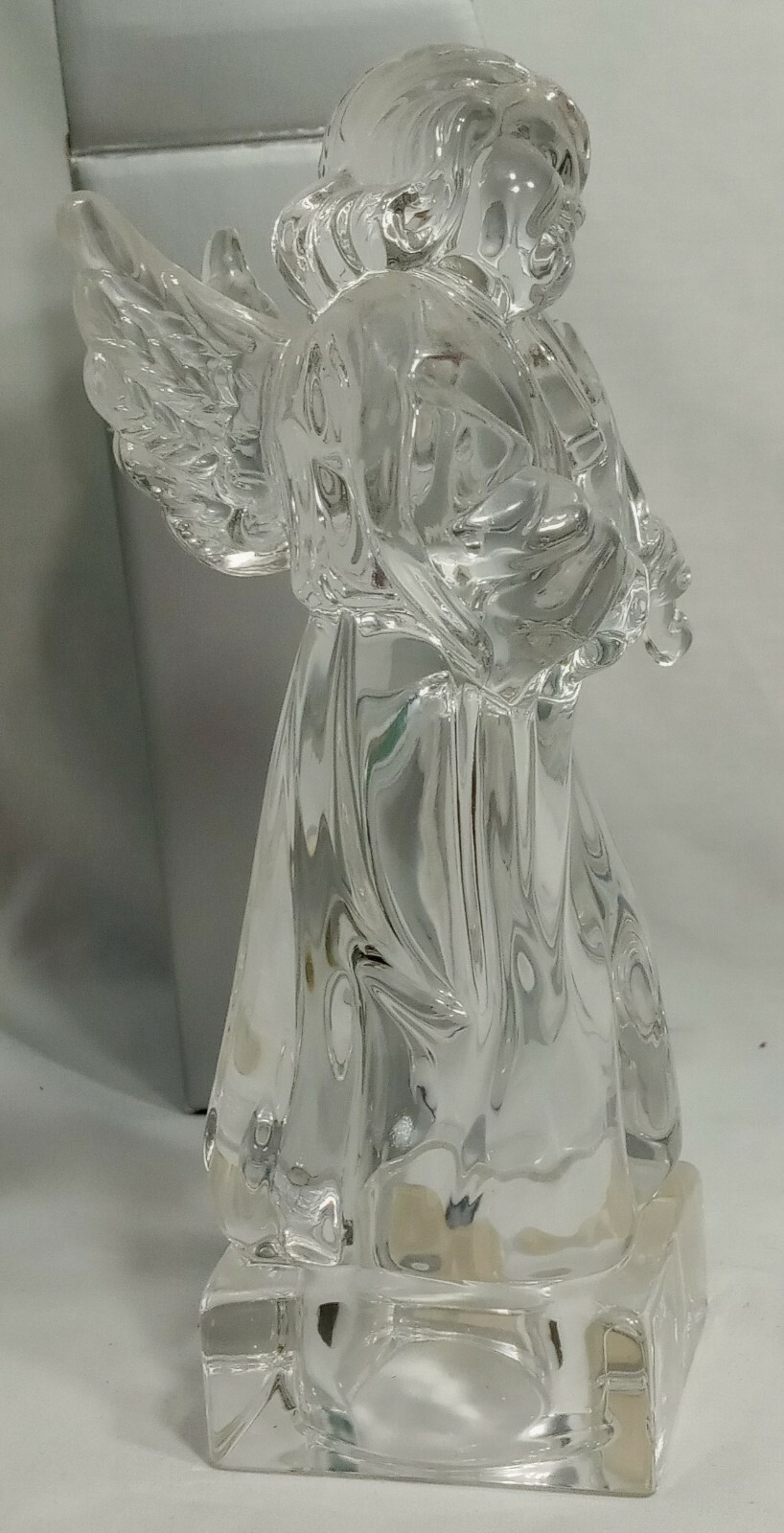 Mikasa Herald Collection Lead Glass Crystal Angel Playing Violin~Made In Germany