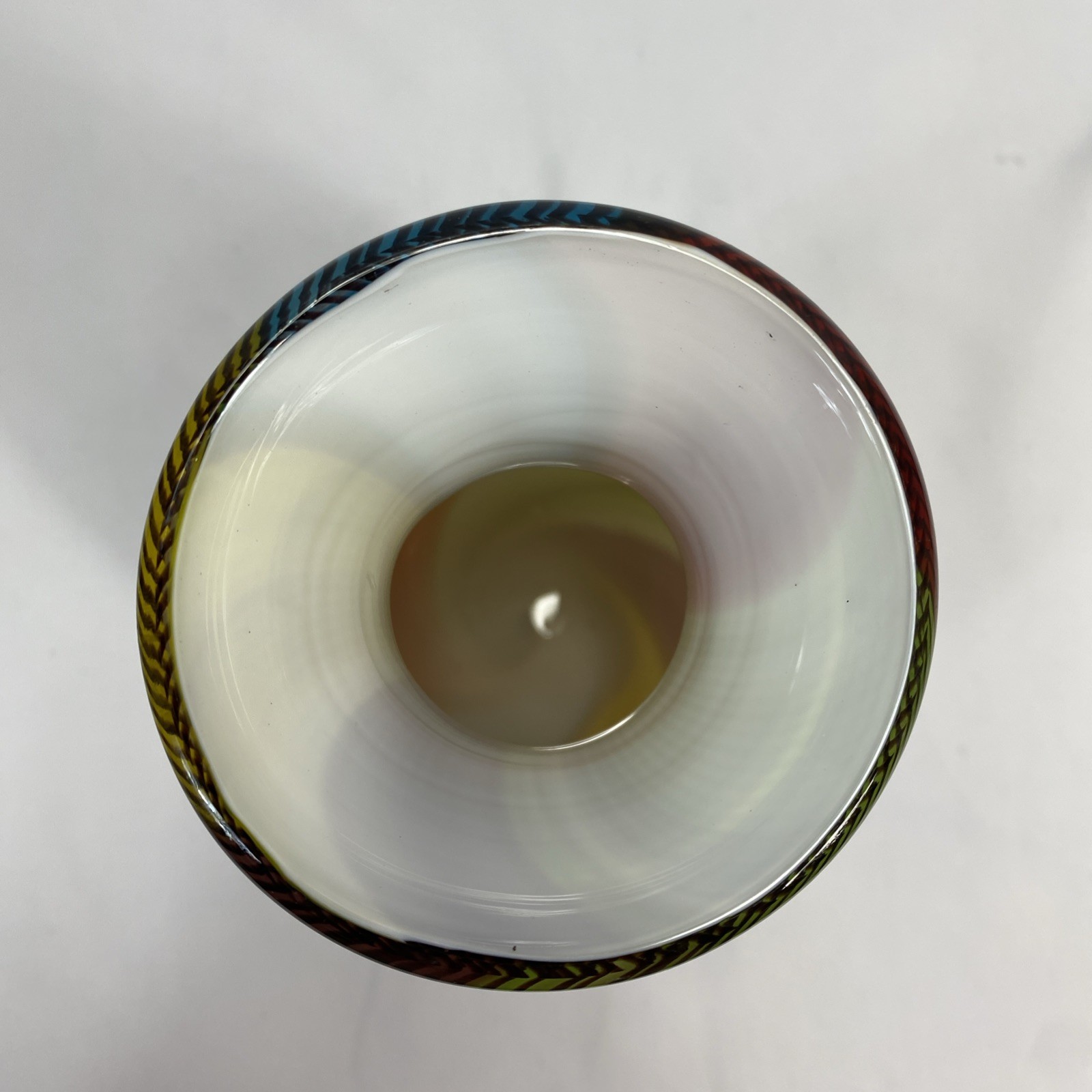 Dynasty Gallery Toscana Rainbow Twist Unique Hand-Crafted Blown Glass 10.5″ Vase