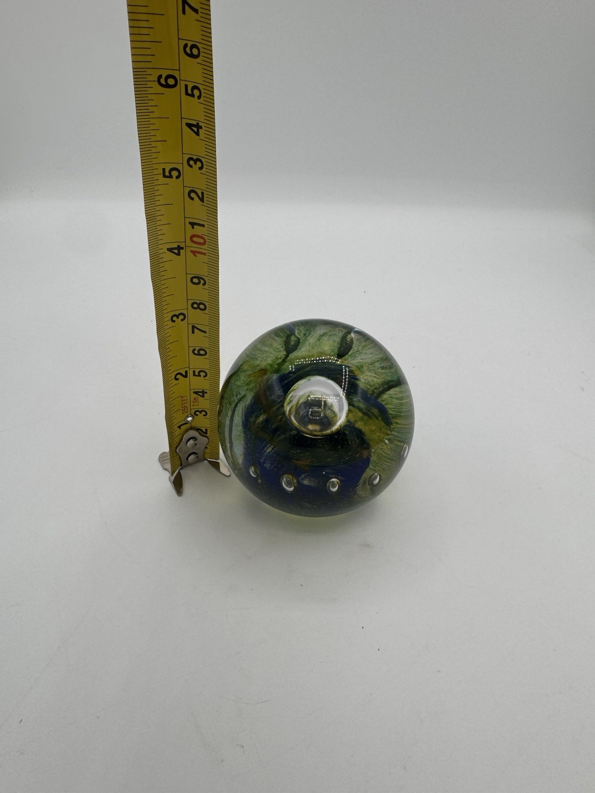 Fred Wilkerson Art Glass Paperweight ~ Signed & Dated 2001