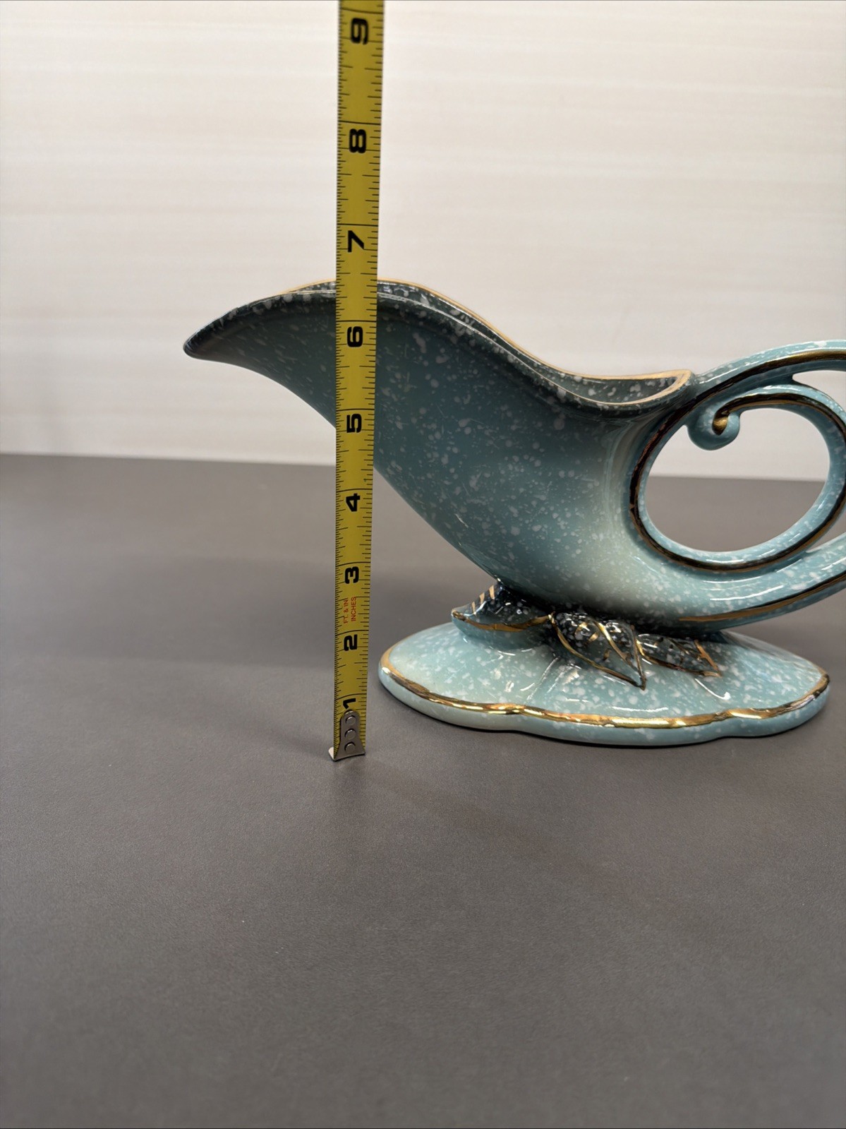 Vintage Hull Pottery Robins Egg Blue Planter Vase Gb3