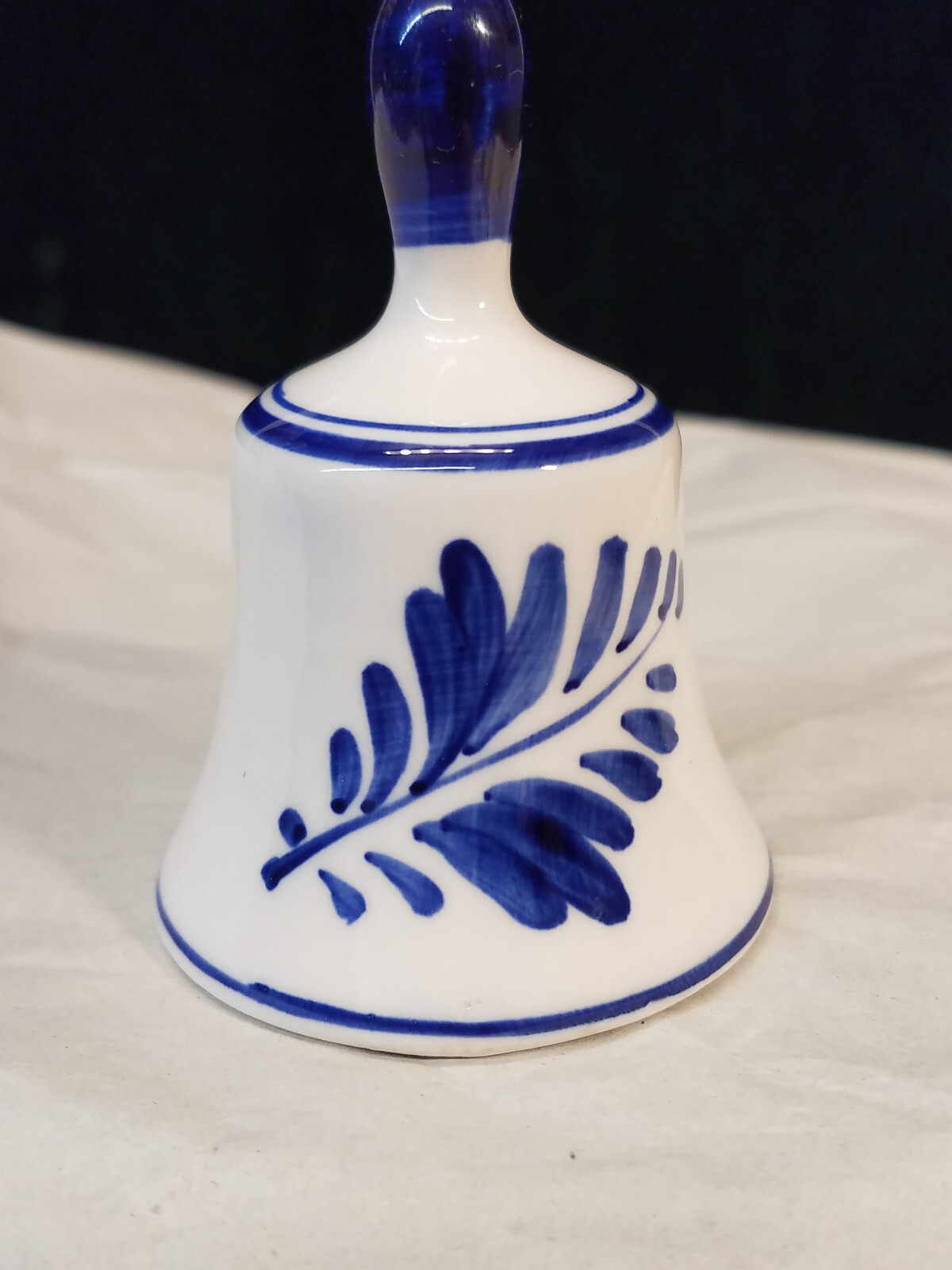 Handpainted Delfts Blue Miniature 2-3/4 Inch Tall Windmill Bell Ceramic