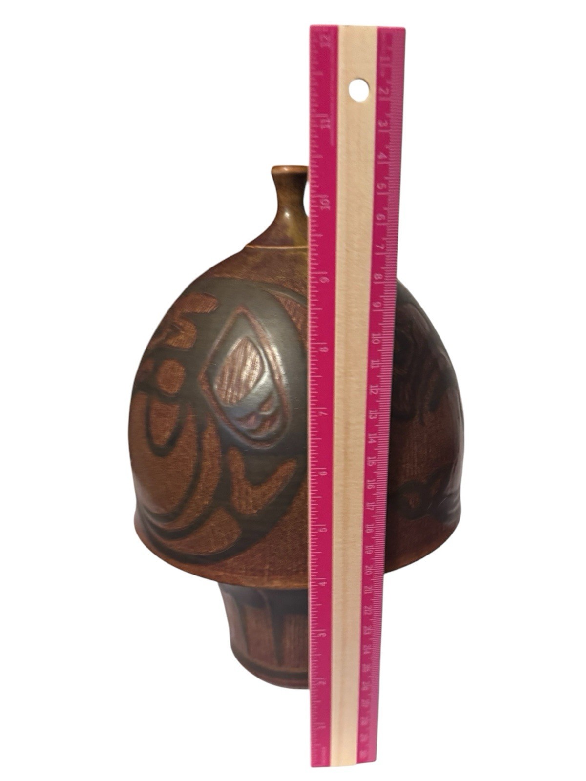 Modernist Studio Art Pottery Hand Made Stoneware Vase Califonia MCM Atomic M/L