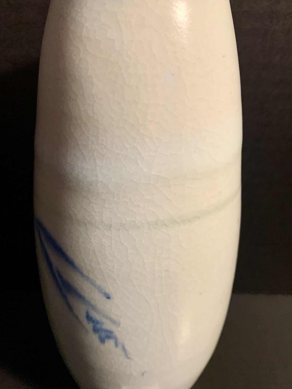 Hanlin Pottery Vase Pink & Blue Hand Thrown Contemporary