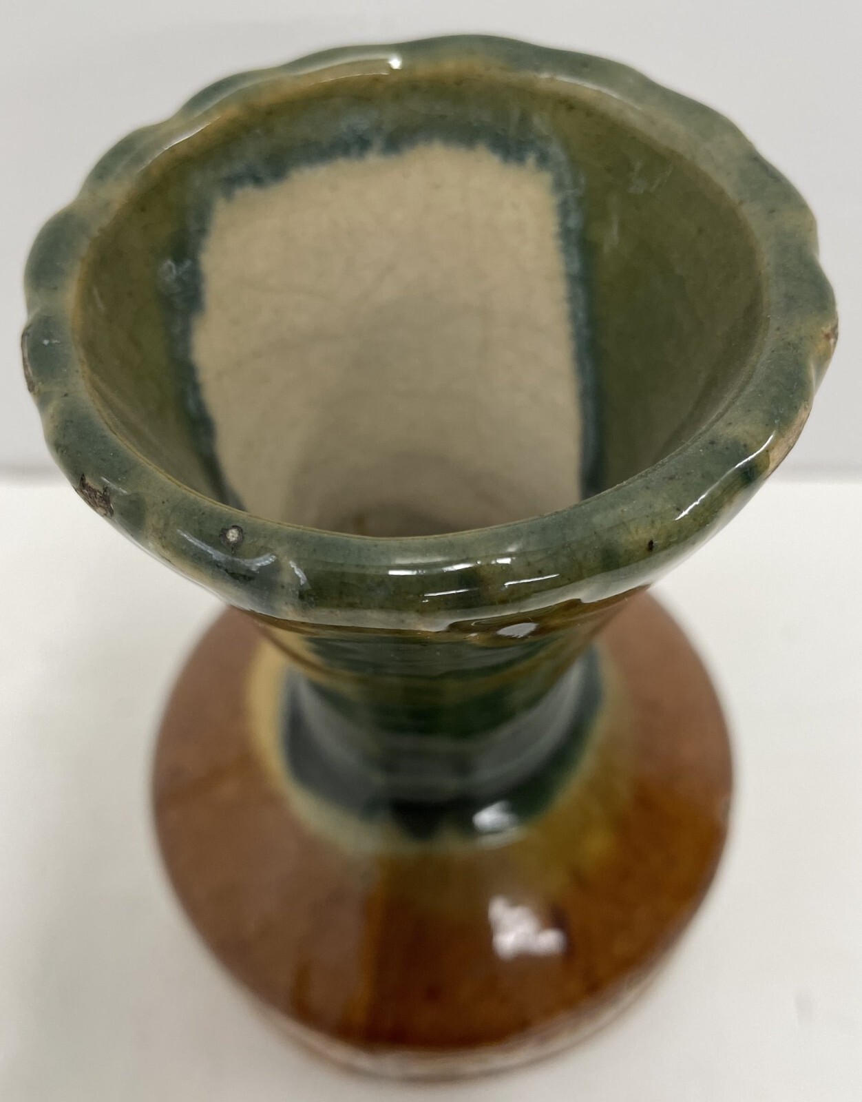 Antique Brantford Canada Pottery Stoneware Vase 5 3/4″ Height