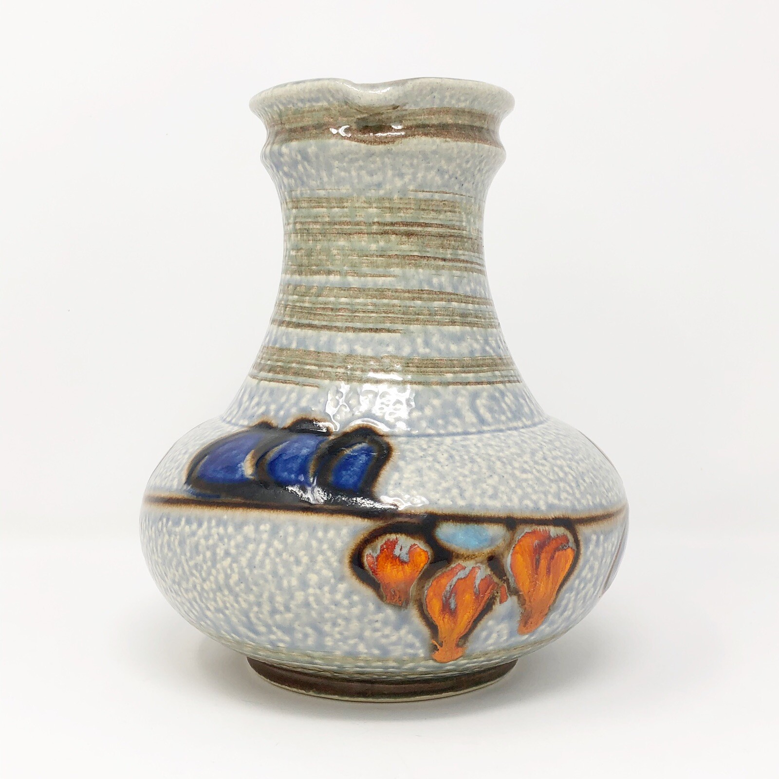 Uebelacker Keramik Vase 1808 / 20 8″ Fat Lava Vintage West German Art Pottery