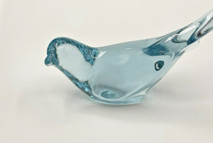 Fenton Art Glass Aquamarine Blue Bird of Happiness Figurine