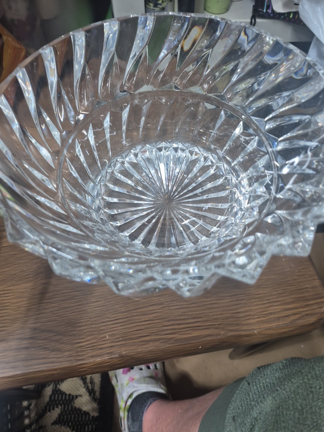 Mikasa Rainier 9″ Crystal Bowl – Bold – Heavy Piece