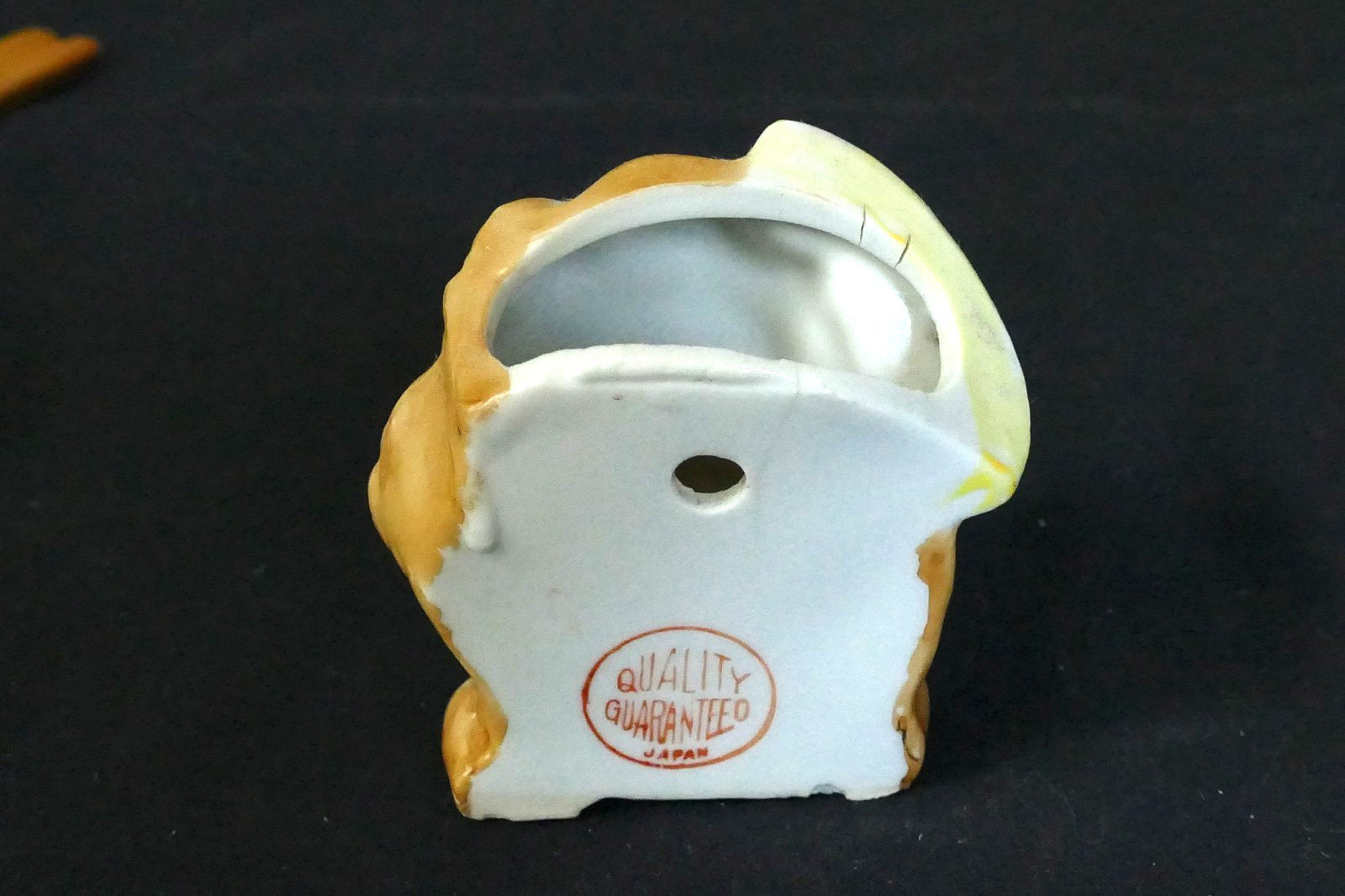 Vintage “Quality Guaranteed” Miniature Mini 3″ Head Vase Planter Wall Pocket #3