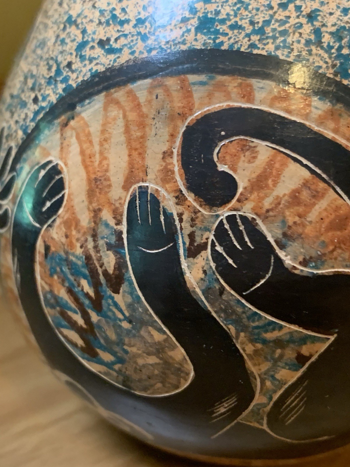 Signed Villafuerte Guaitil Chorotega Pottery Costa Rica Folk Art 4 Animals