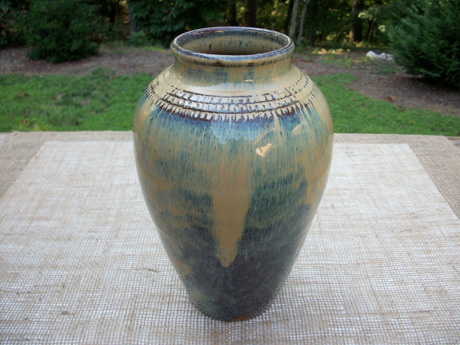 Charles Boyd Craven Vase, NC Potter, ca 1973, 11-3/4 Inch Tall / 7-3/4 Inch Diam
