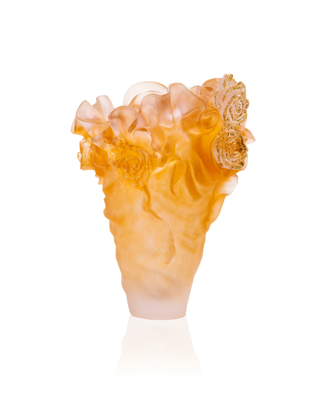 Daum Home Décor – Large Daum crystal vase imposing and slender – 5798