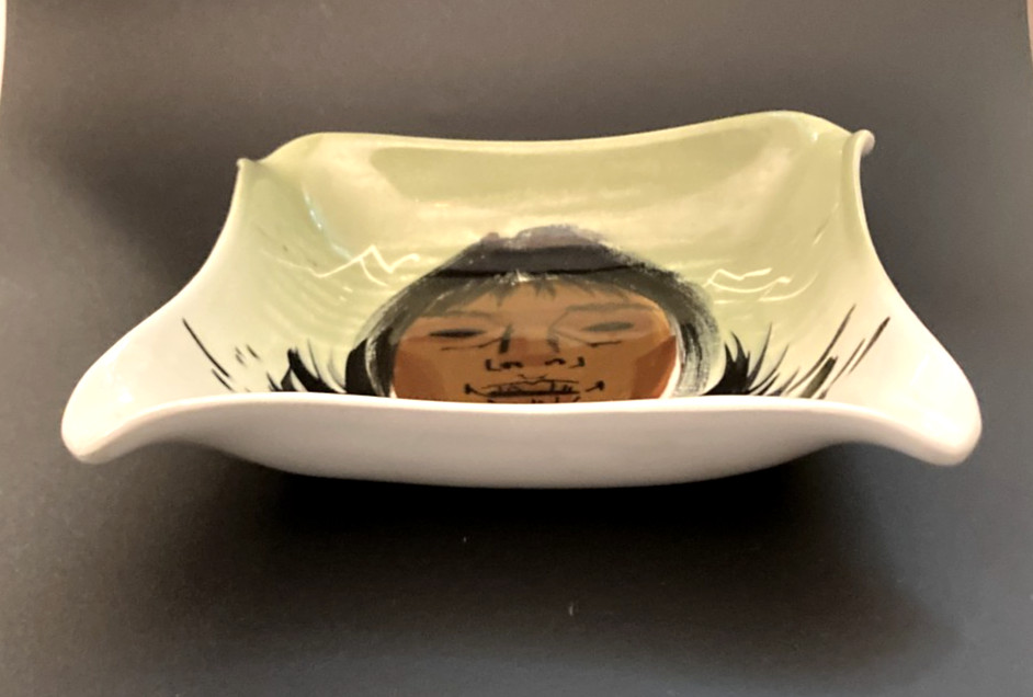 Vintage MCM Sascha Brastoff Sascha B Inuit Eskimo Ashtray / Trinket Dish Alaska