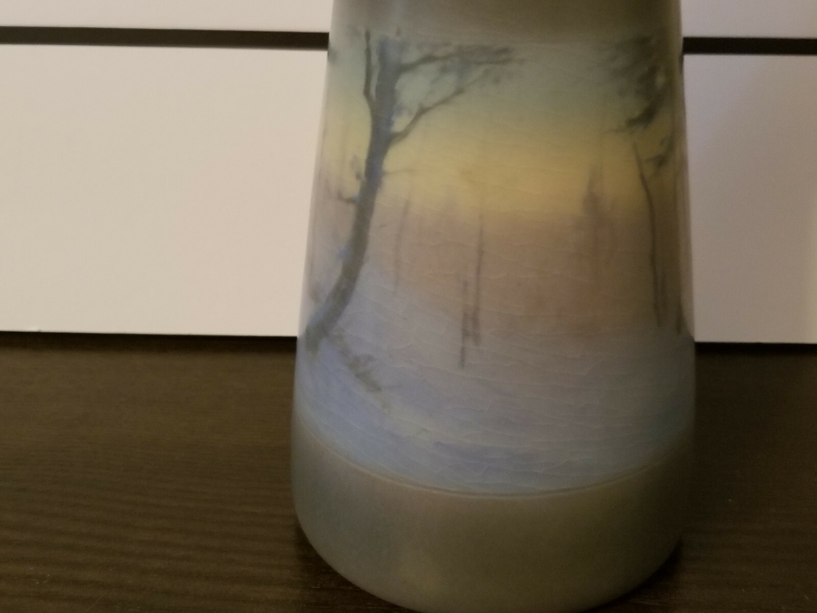 Rookwood Pottery 9.75 ” scenic vellum landscape arts & crafts