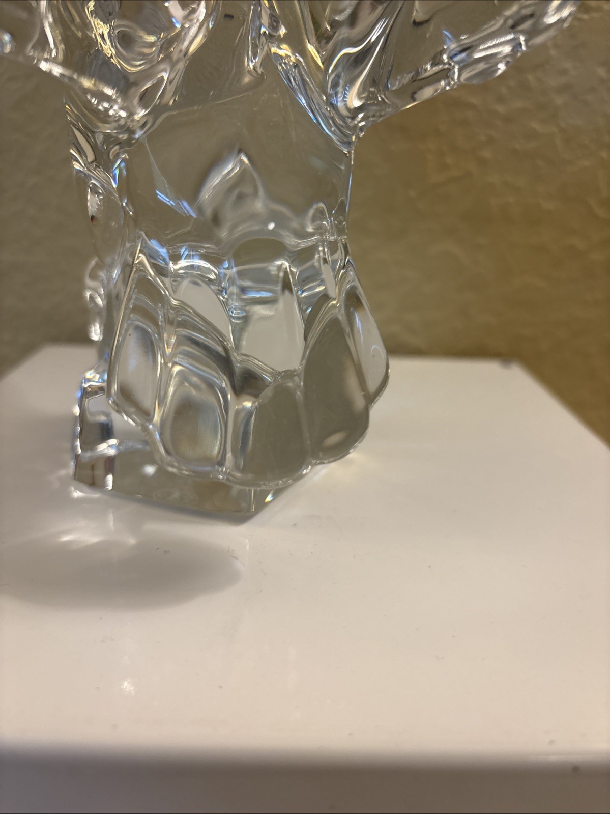 Baccarat Crystal American Eagle Chipped Wing tip Damage 7” X9.1/4” In Flight