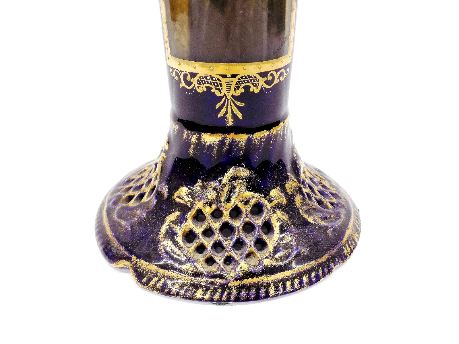 Exceptional Antique Rudolstadt German Hand Painted Portrait Vase Depicting Ruth