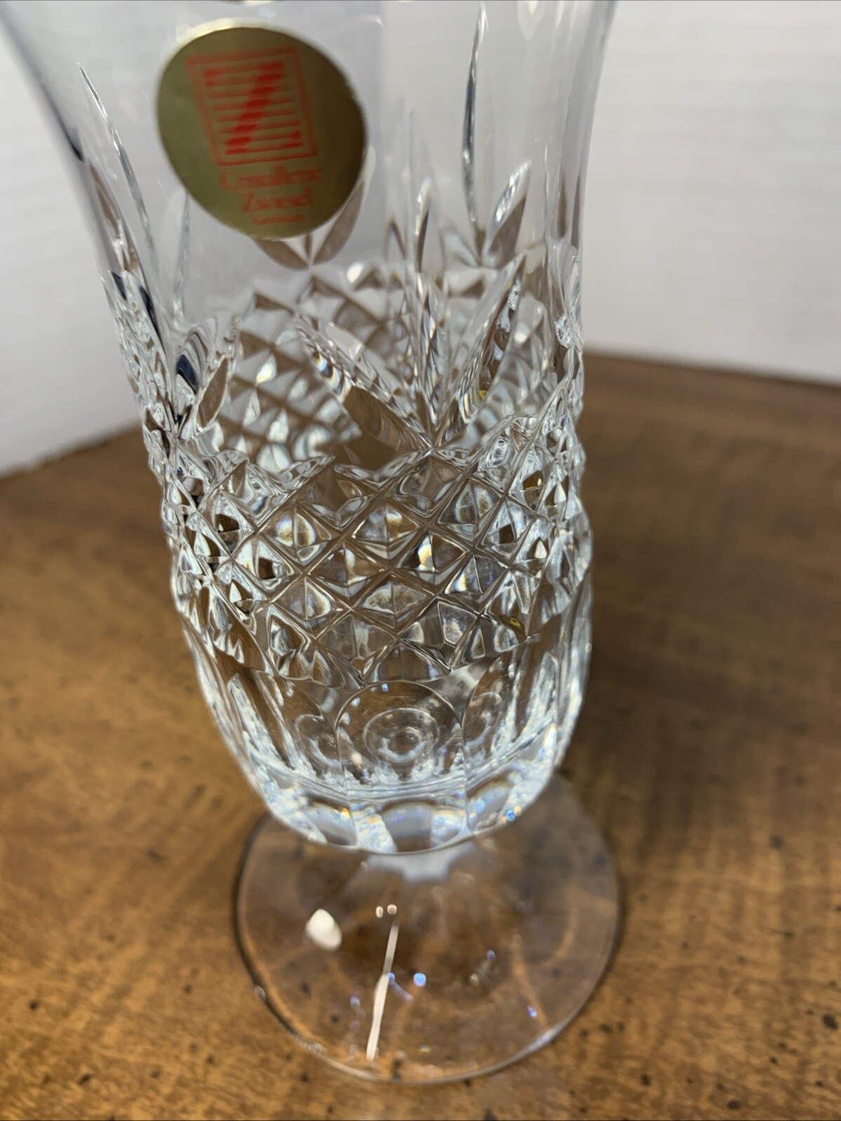 echt bleikristall crystal Vase 6” Germany