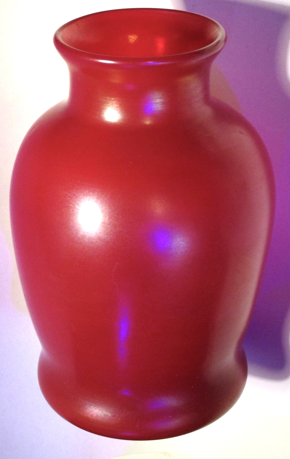 Art Deco Red Quezal Vase……..The One & Only……. Joliet4You