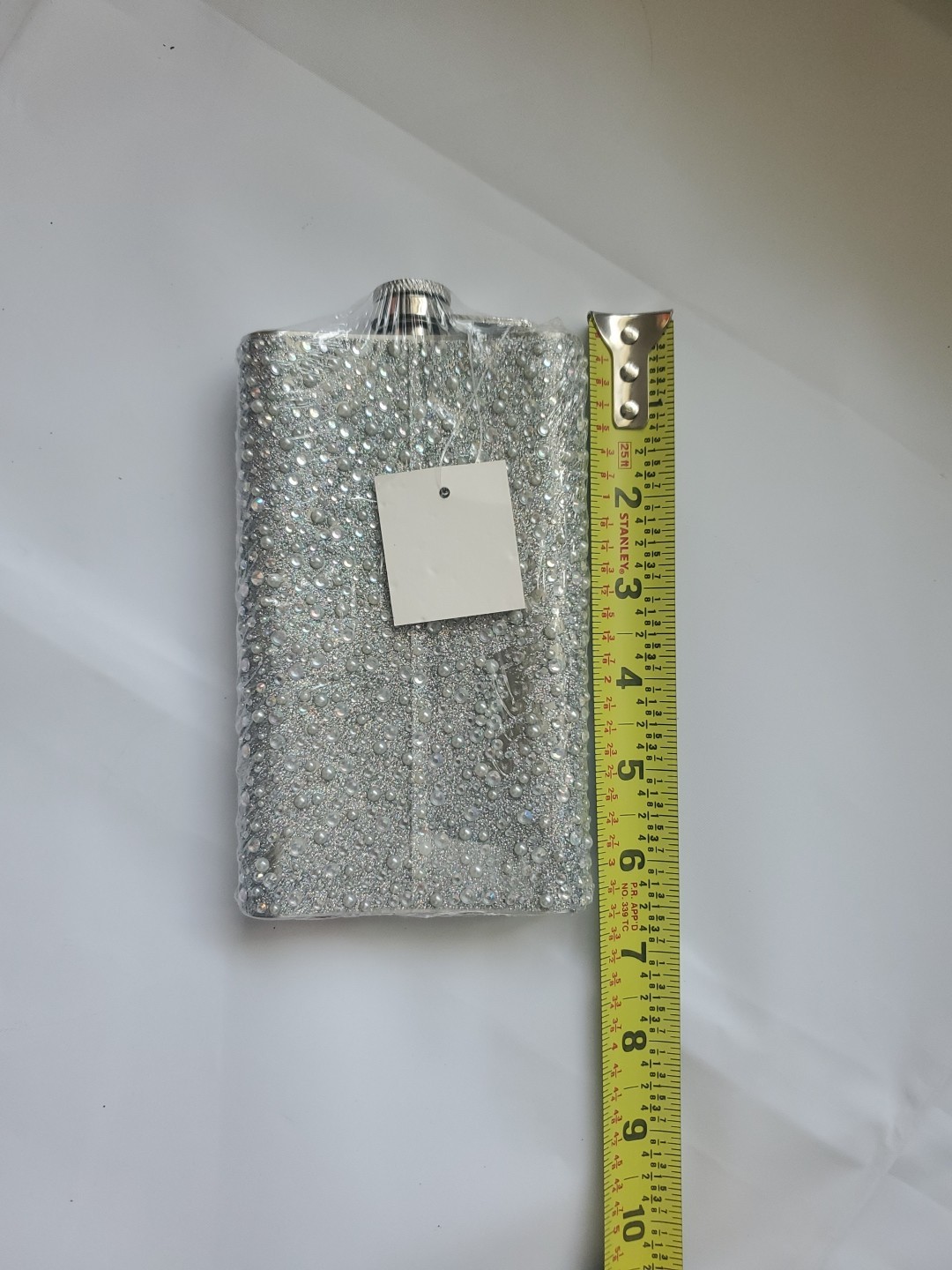 Flat Container Decorated With Bright Stones