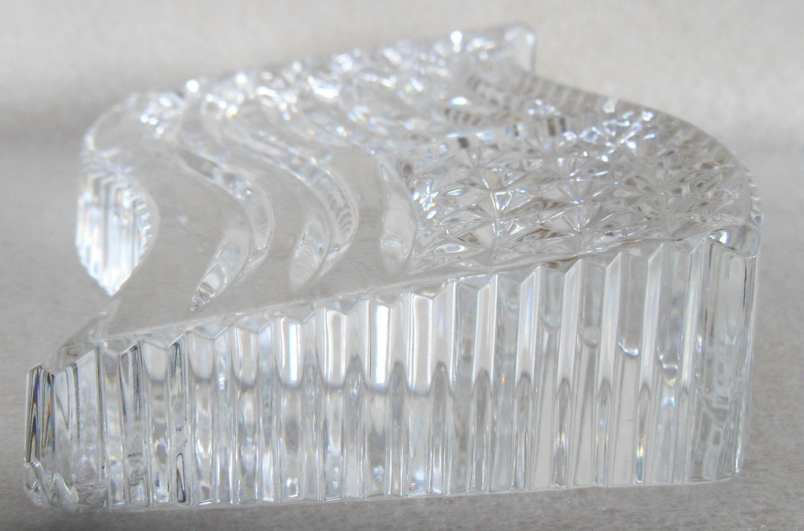 Waterford Crystal Patriotic USA American Flag Paperweight Made in Ireland