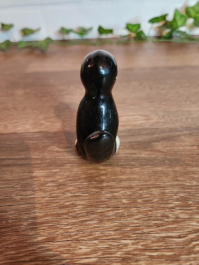 California Pottery Rio Hondo Crow Magpie Blackbird Figurine Anthropomorphic 3″
