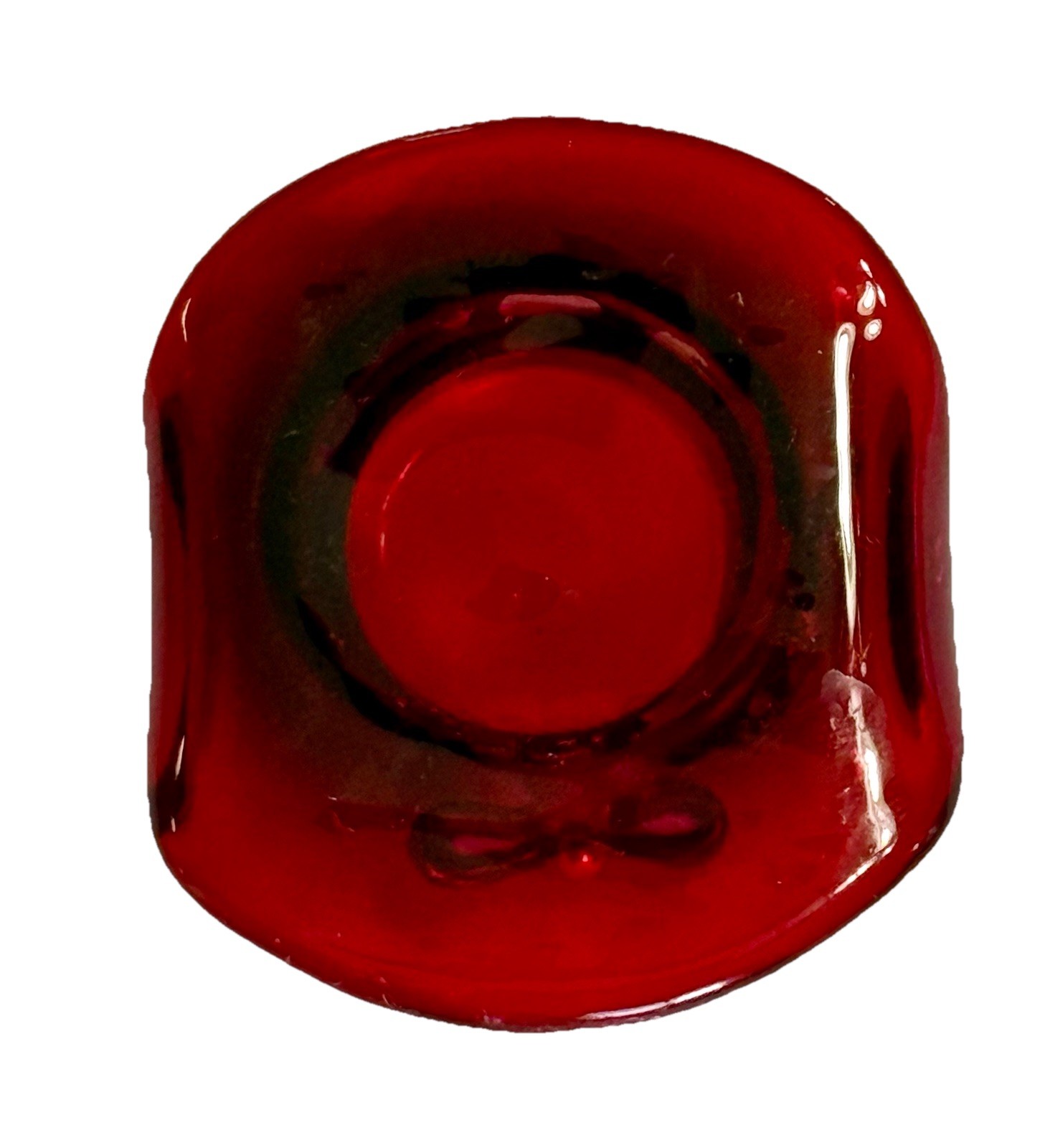 Art Glass Miniature Mini Ruby Red Glass – Red Hat Society