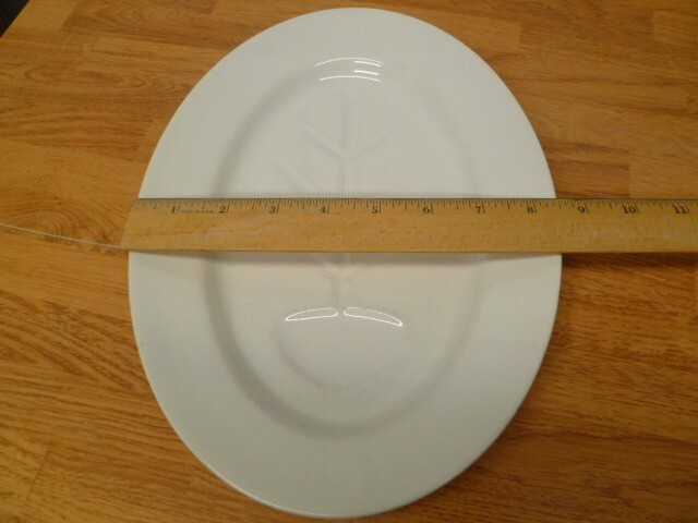 Vintage Ideal Ironstone Ware Japan White Tree Of Life Meat Platter Server