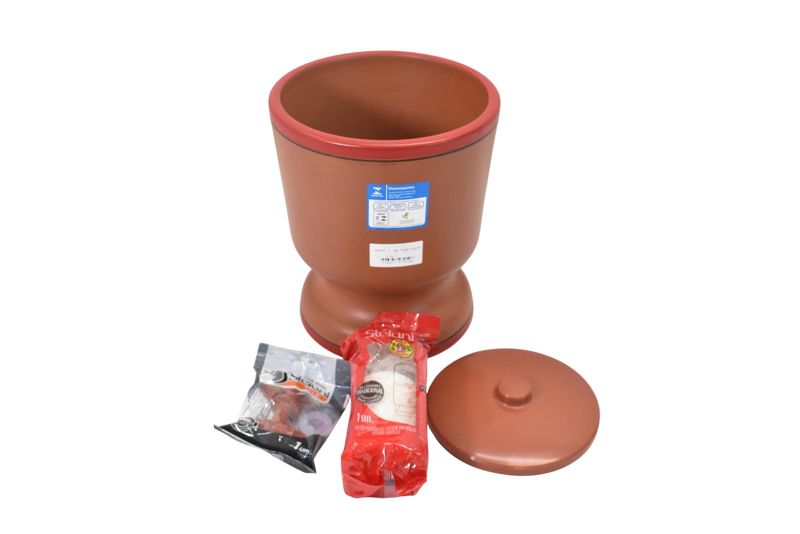Stefani Sao Joao Classic Clay Water Filter System Base Lid Filter Set ONLY
