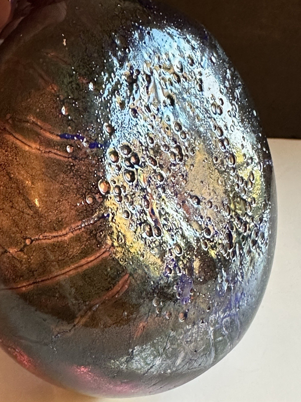 Kosta Boda Signed Goran Warff 1972 BBK Acid Etched Vase #47266 Amethyst 7.5”