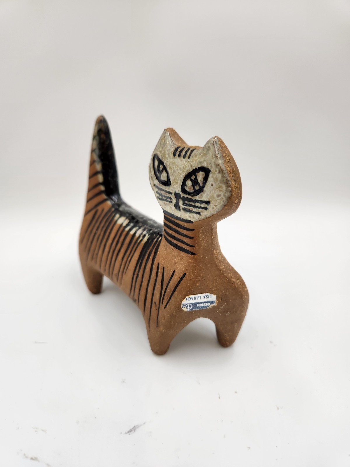 Lisa Larson Cat Little Lilla Zoo Gustavsberg Stoneware Sweden Vintage MCM
