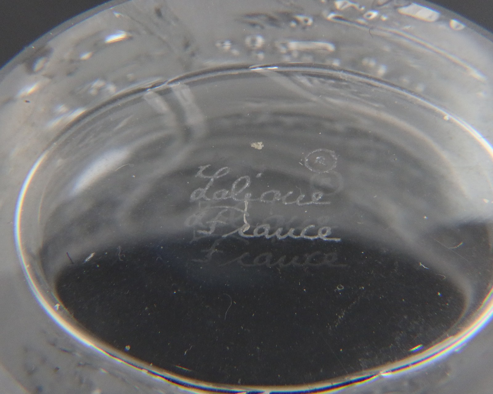 Lalique France Crystal Frosted Glass Vase in Ombelles Signed