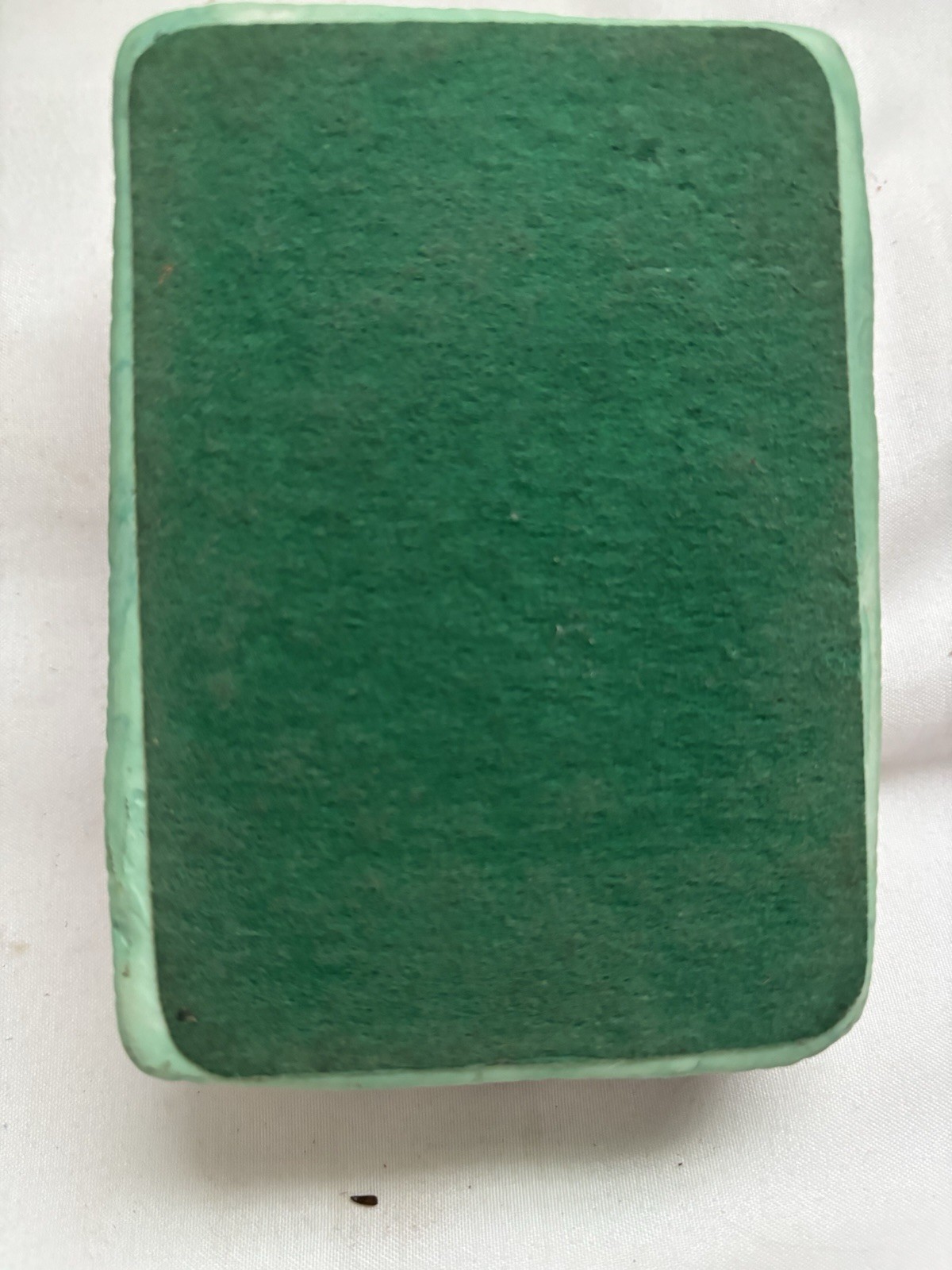 Vintage Folded Shirts Ceramic Container Trinket Box with Lid Great Condition