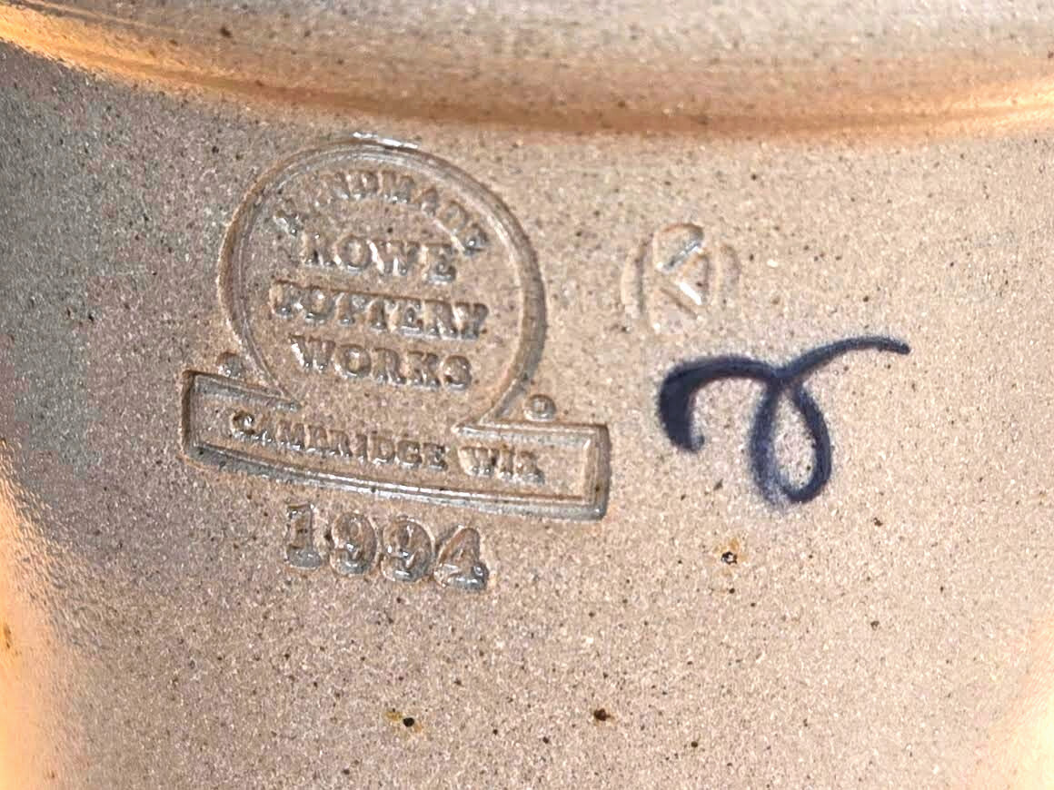 1994 Pottery Utensil Crock Commemorate Historic Georgia Dean 1875 House Decor