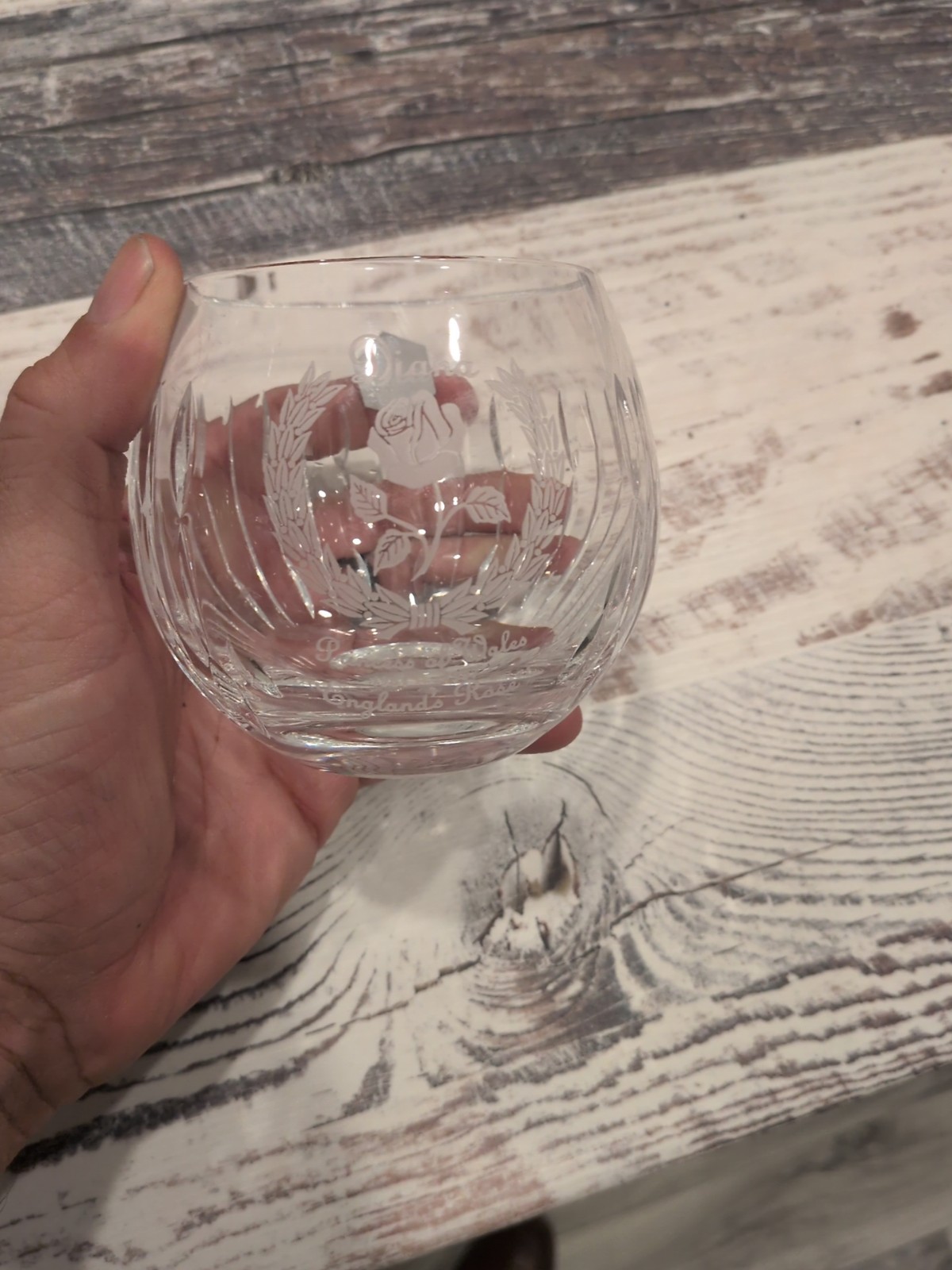 Princess Diana Commemorative Crystal Bowl Votive Holder By Stuart Crystal