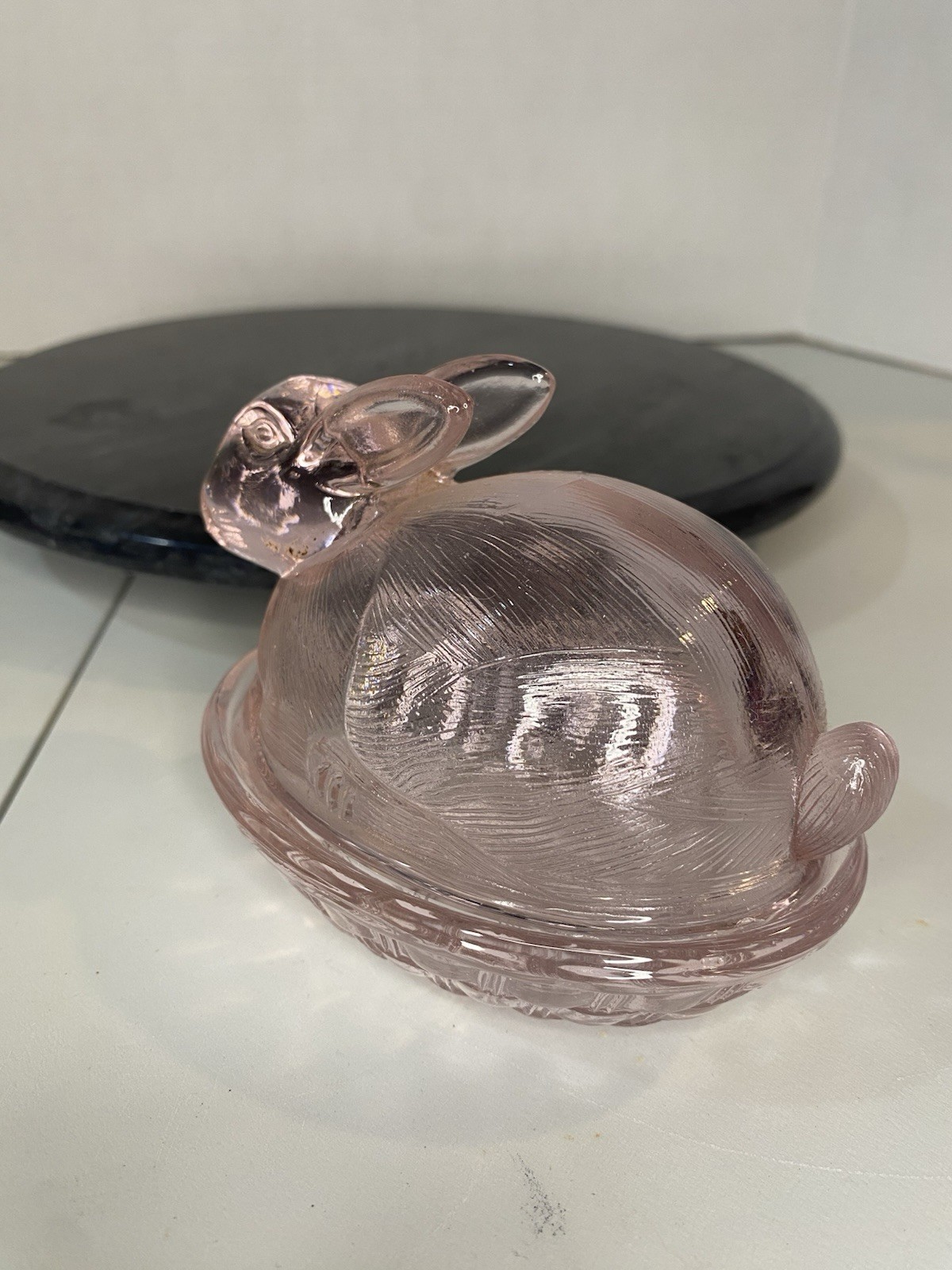 Light Pink Bunny On A Nest